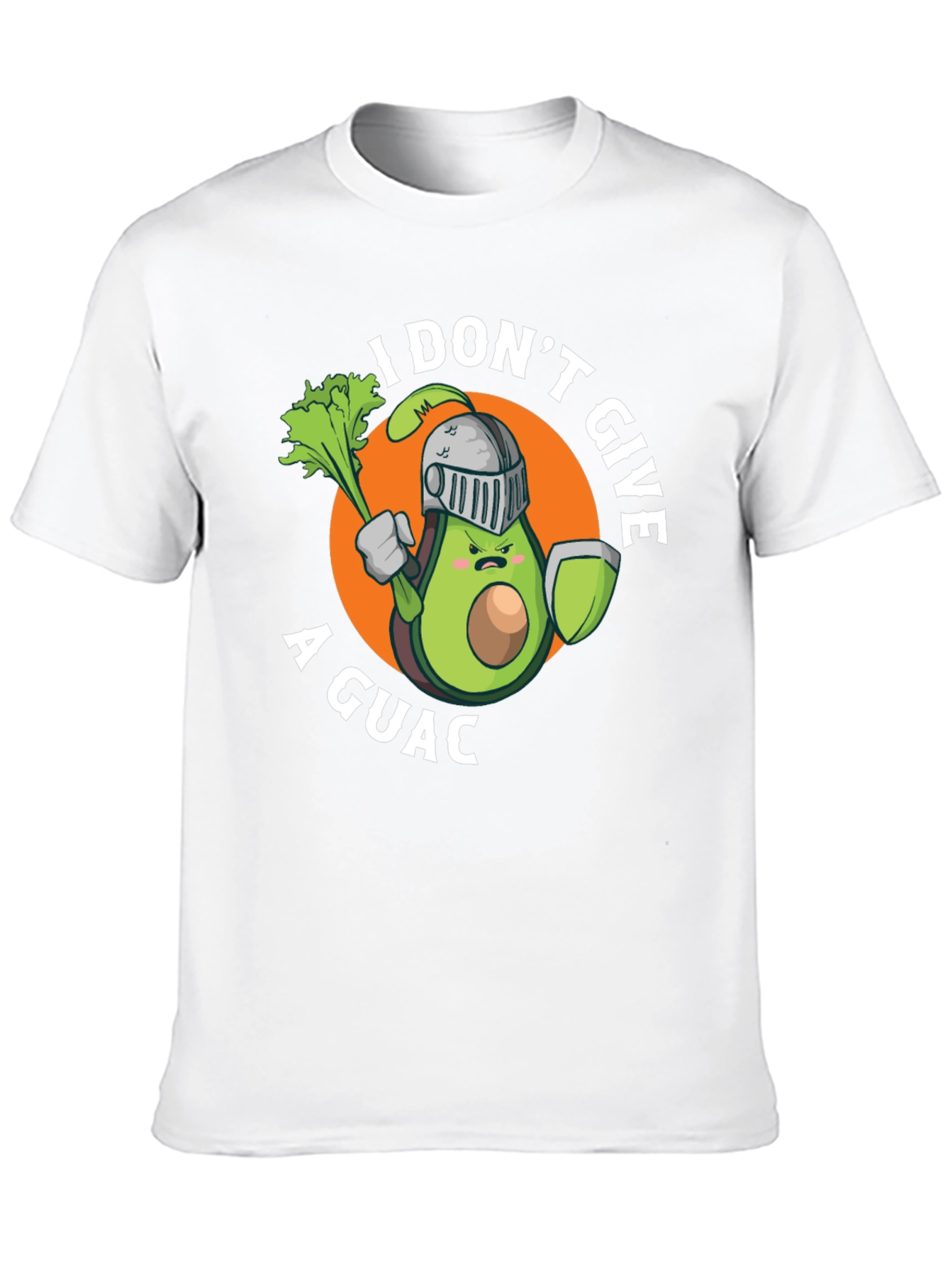 Black I Don't Give A Guac T-Shirt Funny Avocado Knight Tee view 10