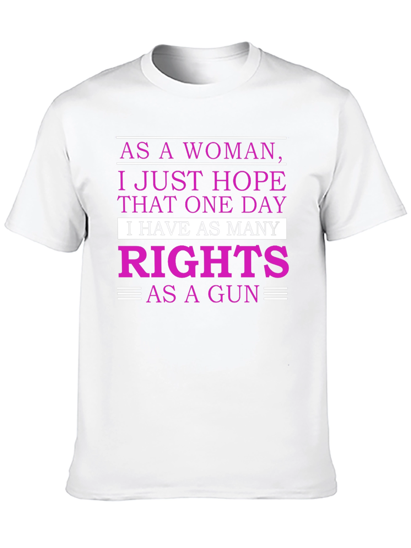 Black Feminist Rights Graphic T-Shirt - As Many Rights As a Gun view 10