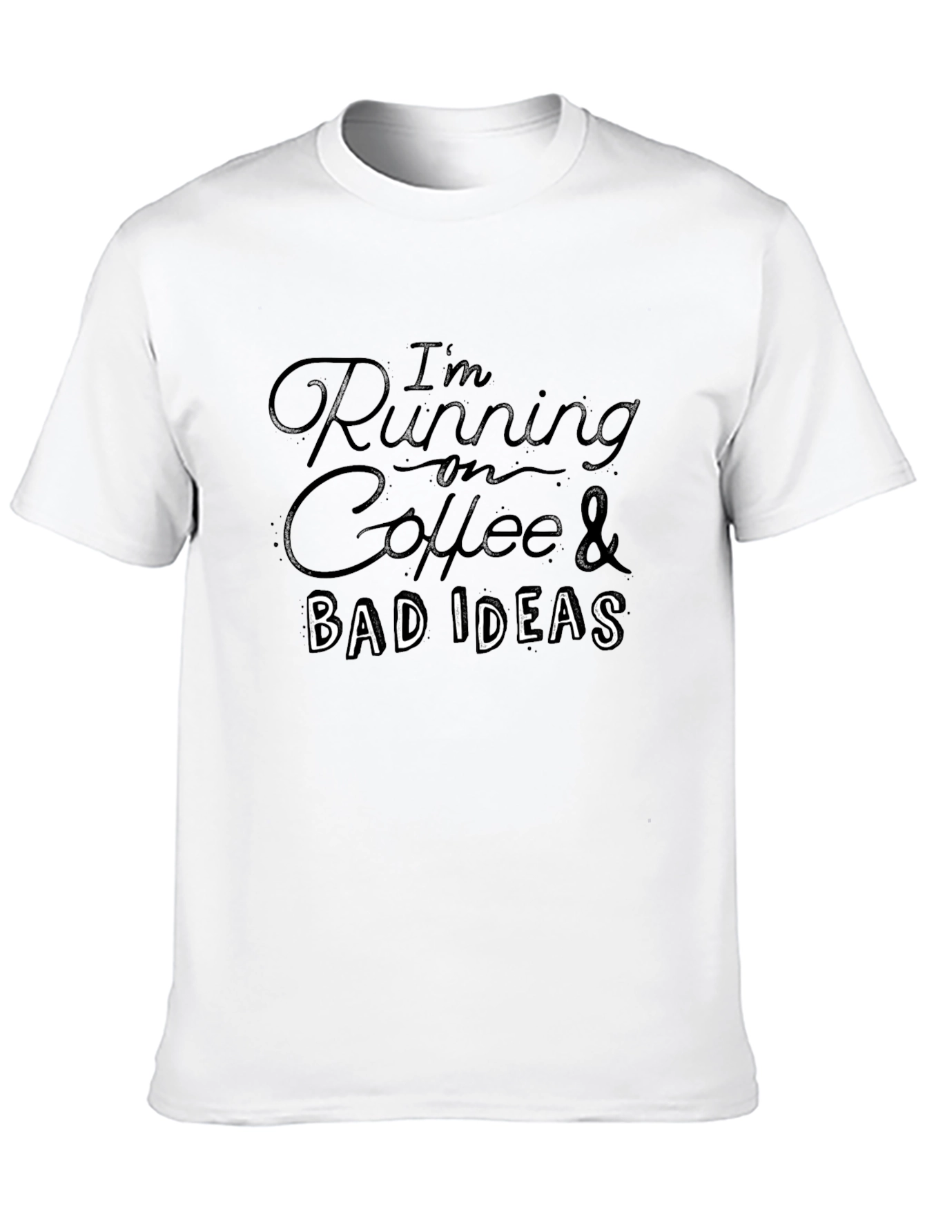 Black Coffee & Bad Ideas Graphic Tee view 10