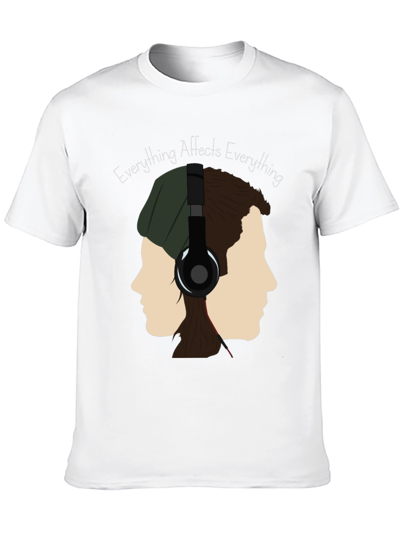 Black Everything Affects Everything T-Shirt view 10