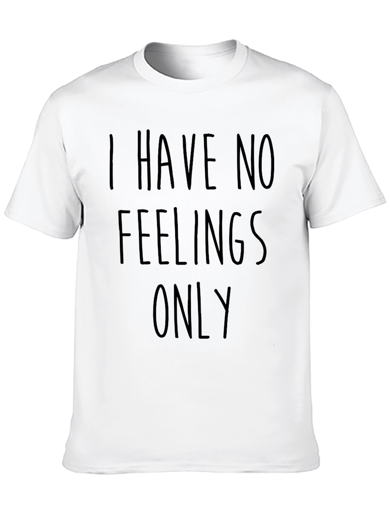 Black I Have No Feelings Only T-Shirt - Black view 10