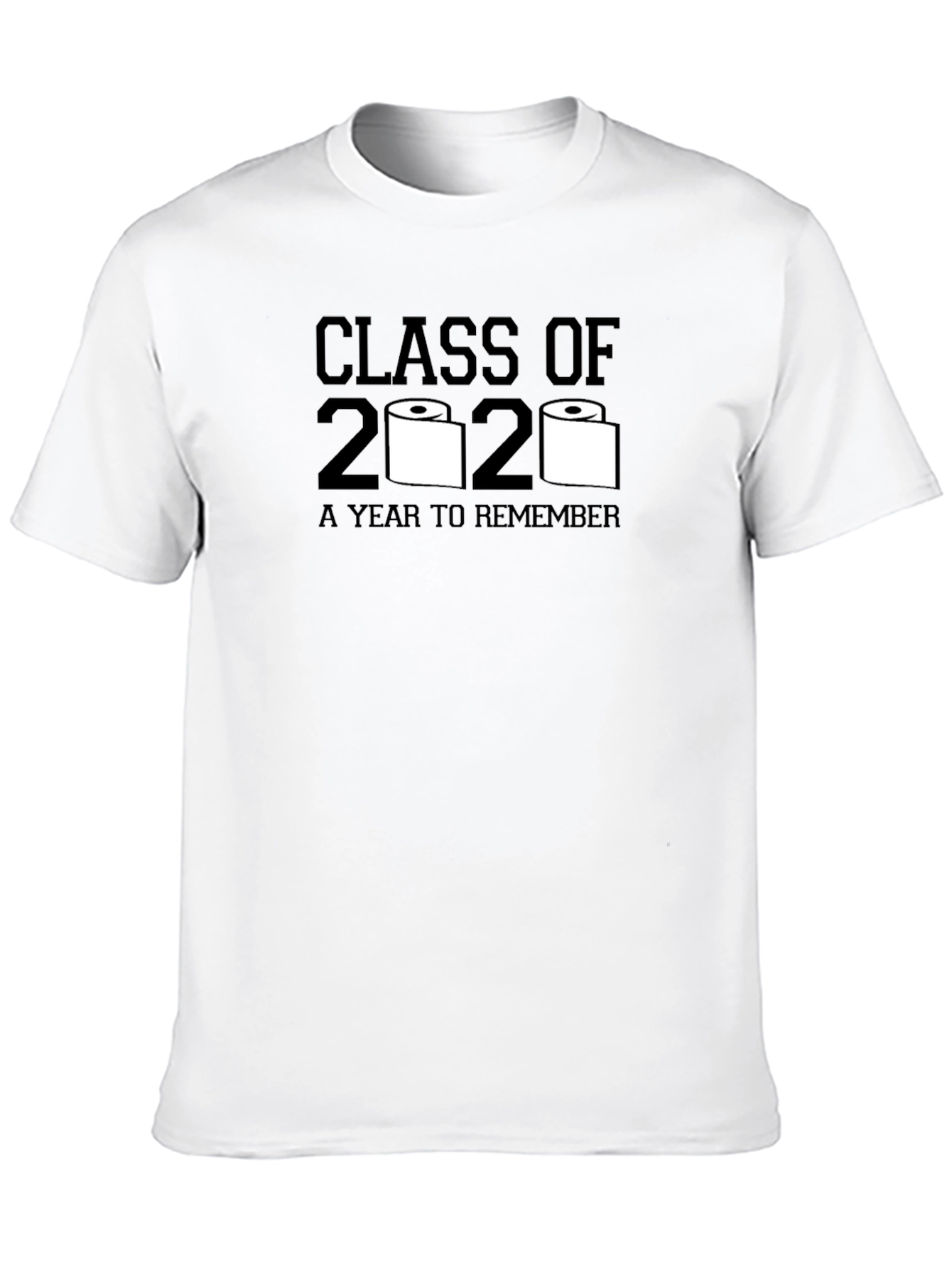 Black Class of 2020 Toilet Paper T-Shirt view 10