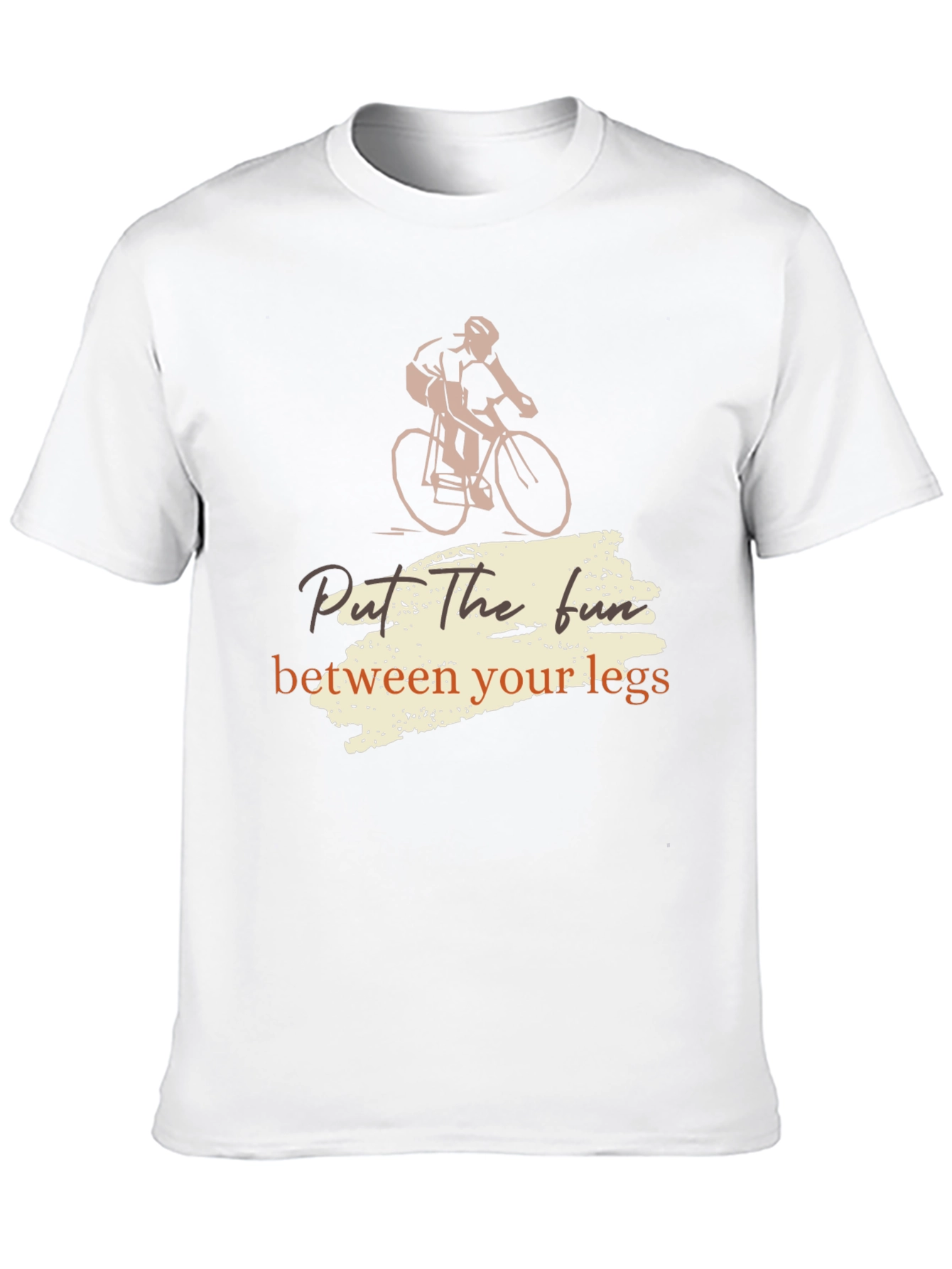 Black Cycling Fun Tee - "Put the Fun Between Your Legs" Shirt view 10