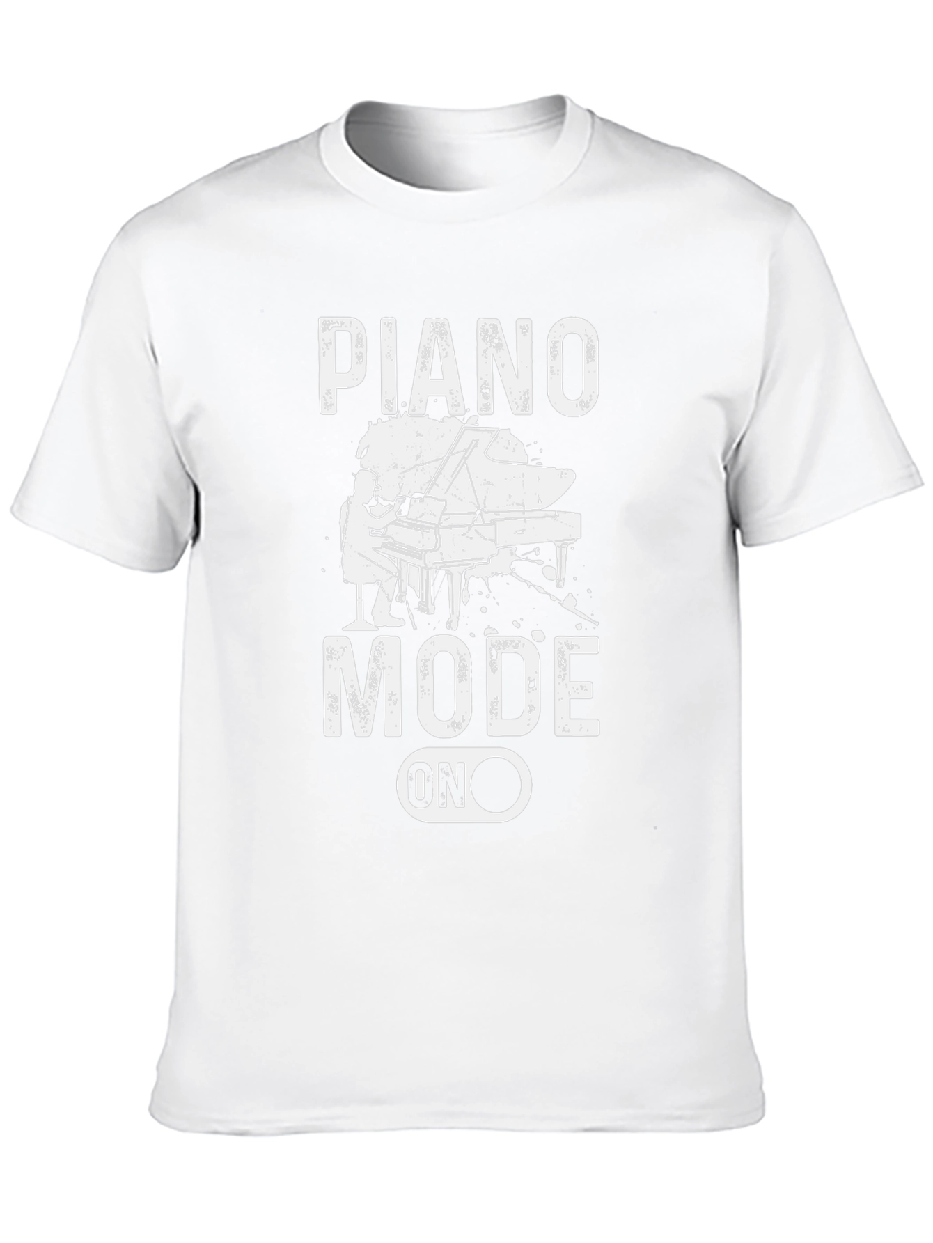 Black Piano Mode On Graphic Tee view 10