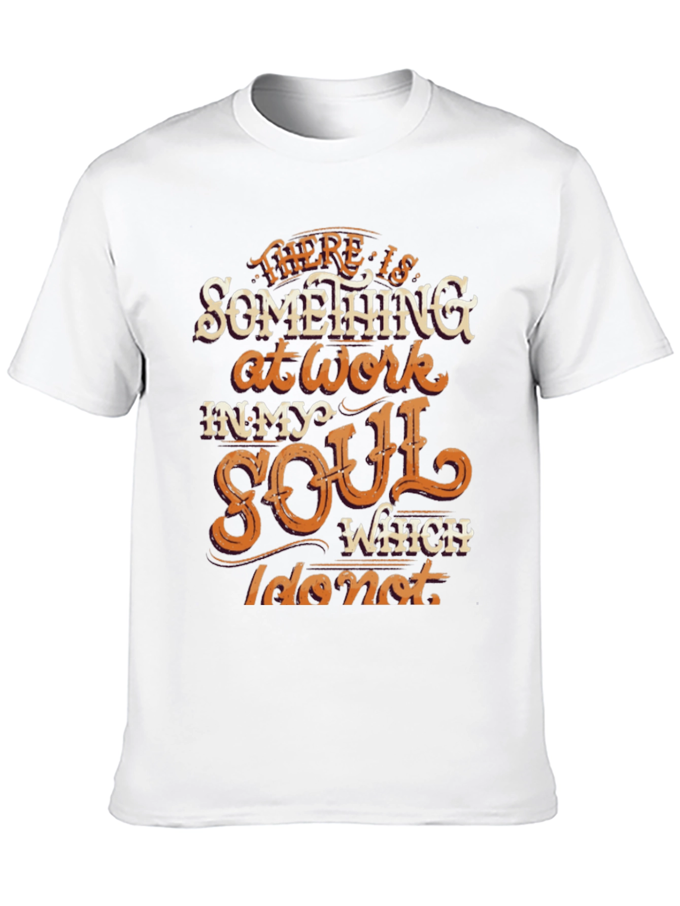 Black Soulful Graphic Tee - Inspiring Message T-Shirt view 10