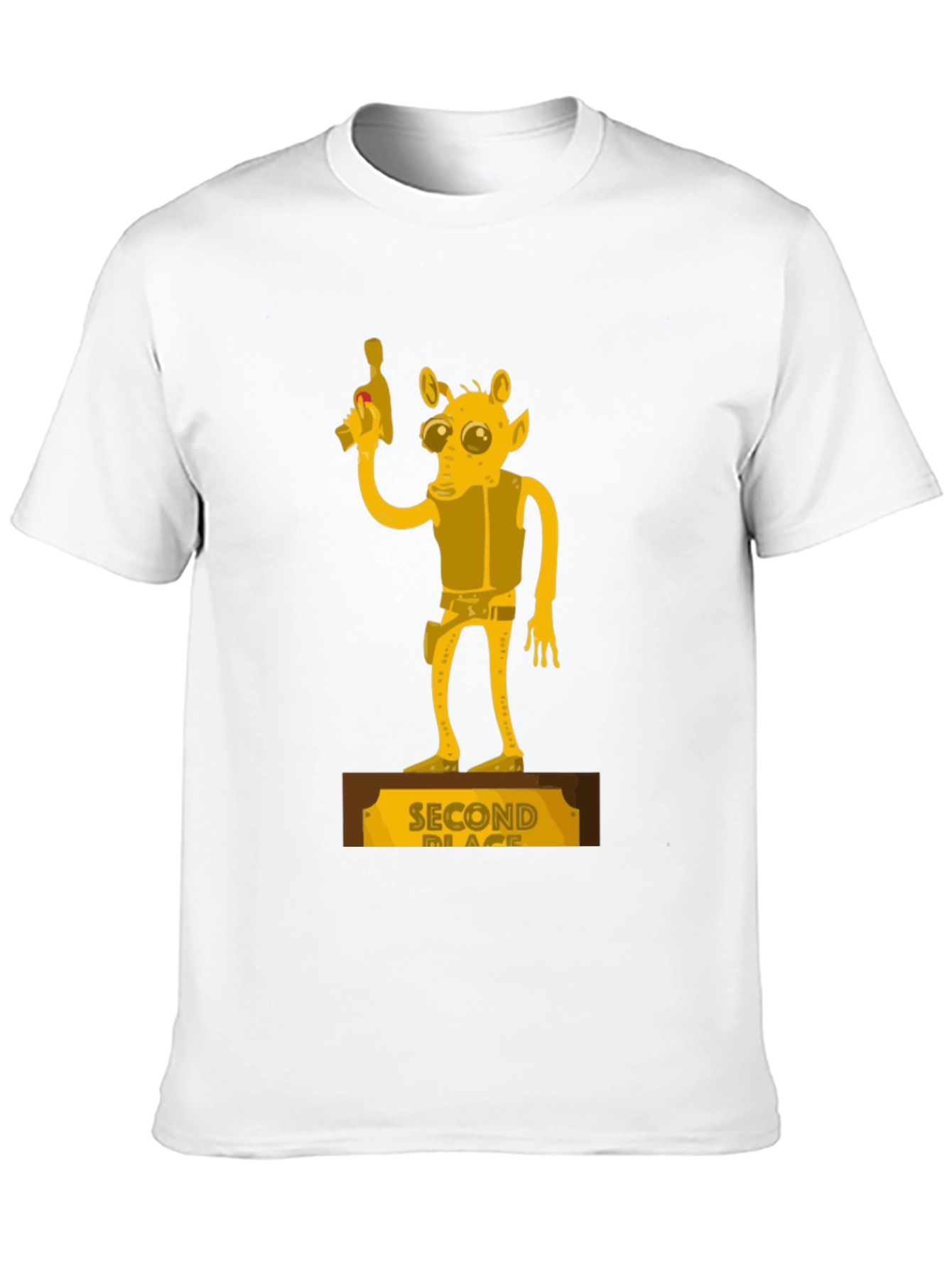 Black Second Place Alien Black Graphic Tee view 10