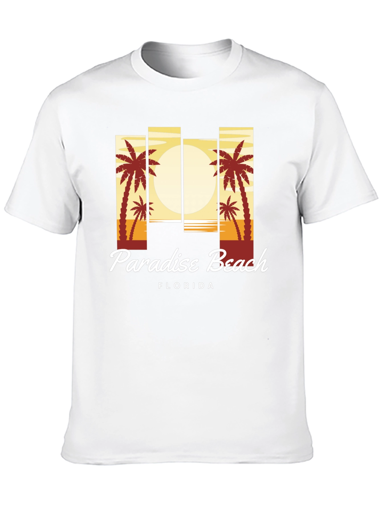 Black Paradise Beach Florida T-Shirt view 10