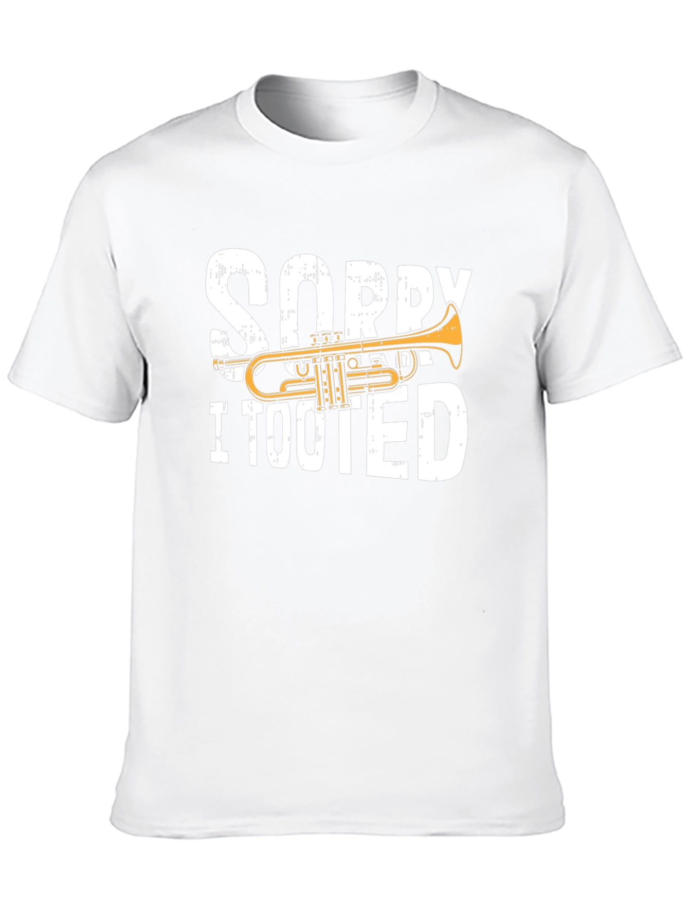 Black Sorry I Tooted Trumpet T-Shirt view 10