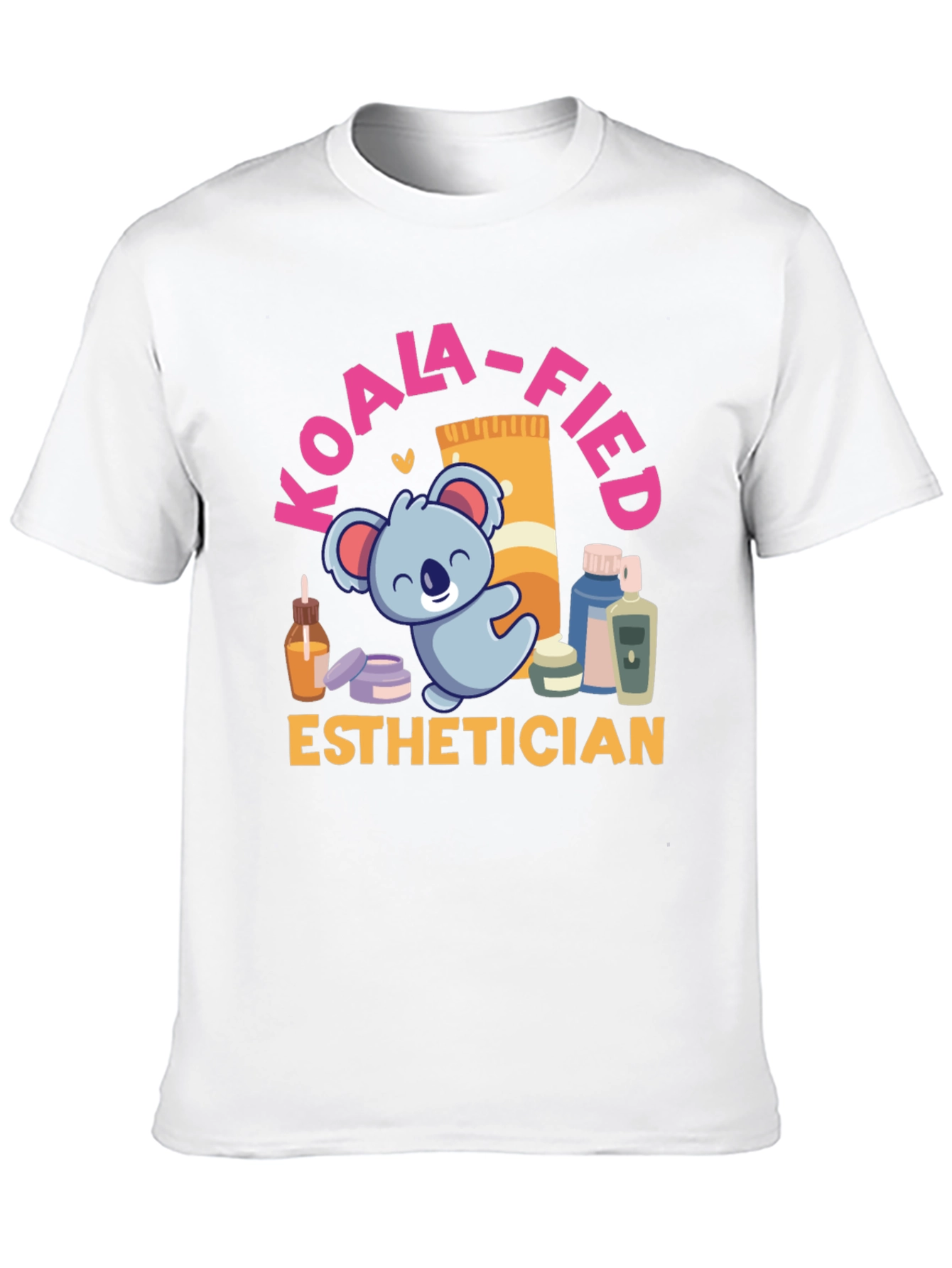 Black Koala-fied Esthetician T-Shirt view 10