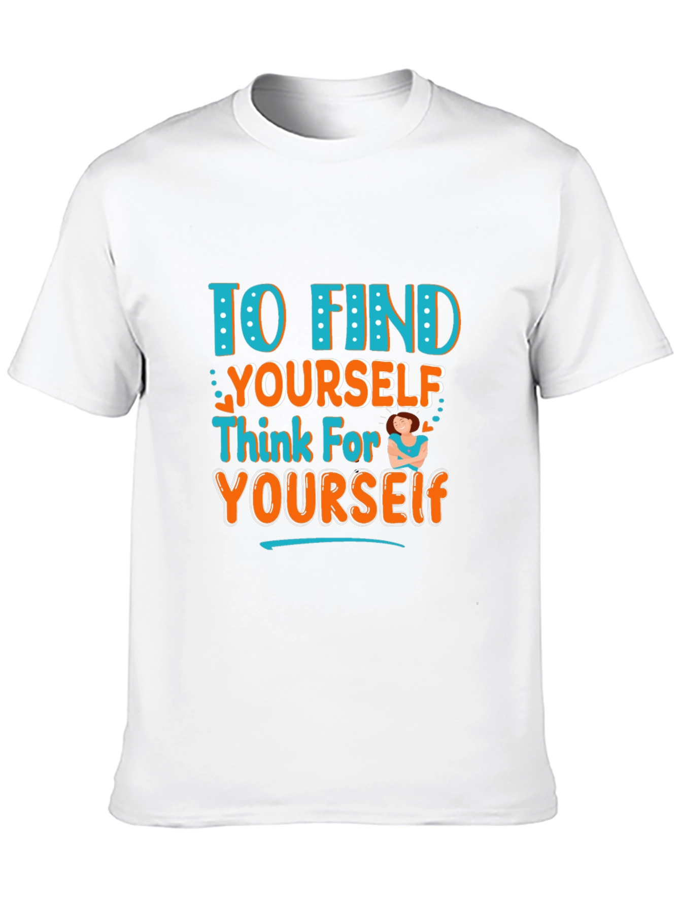 Black Think For Yourself Graphic T-Shirt view 10