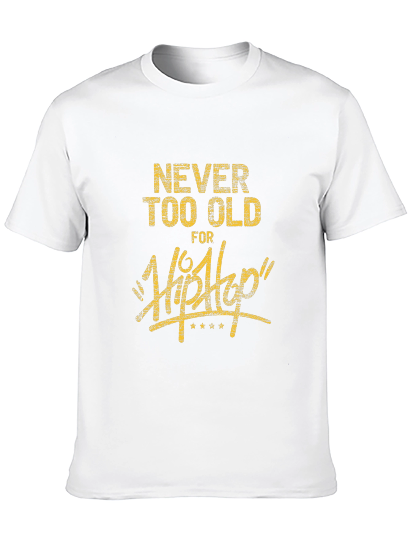 Black Never Too Old for Hip Hop Black Tee view 10