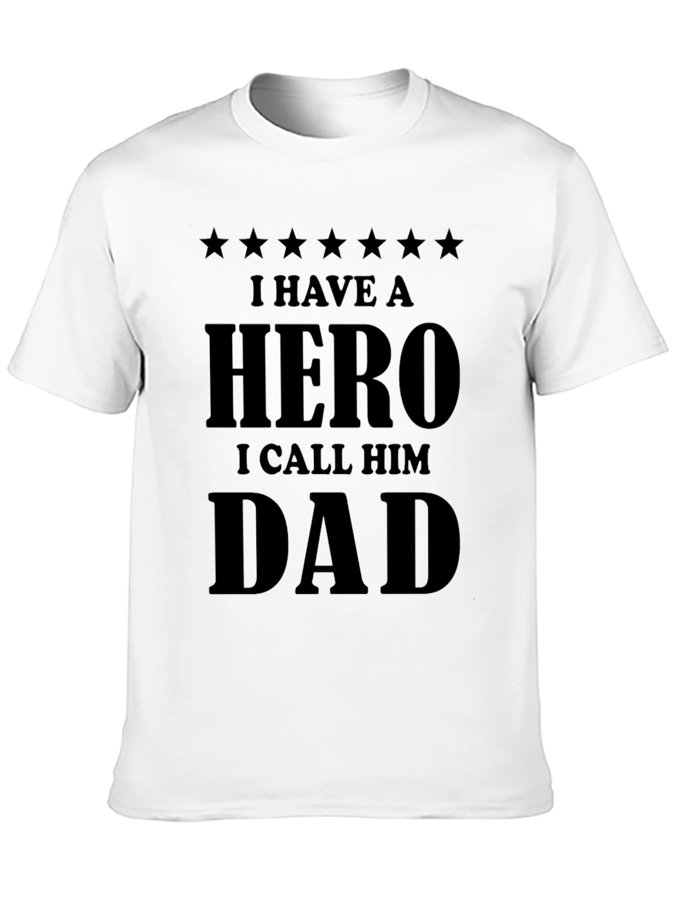 Black Hero Dad Black Graphic T-Shirt view 10