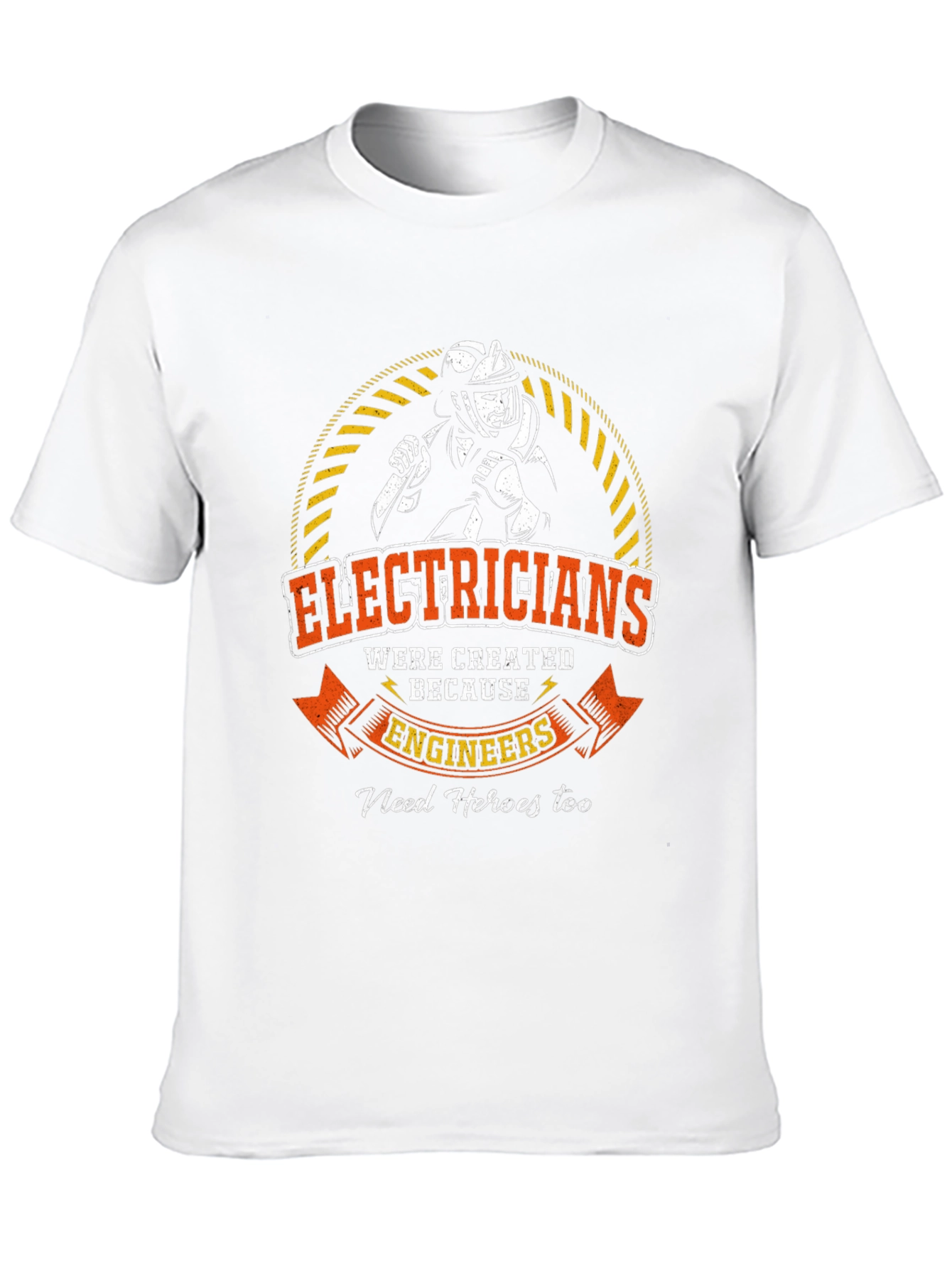 Black Electrician Hero T-Shirt - Engineer's Best Friend view 10
