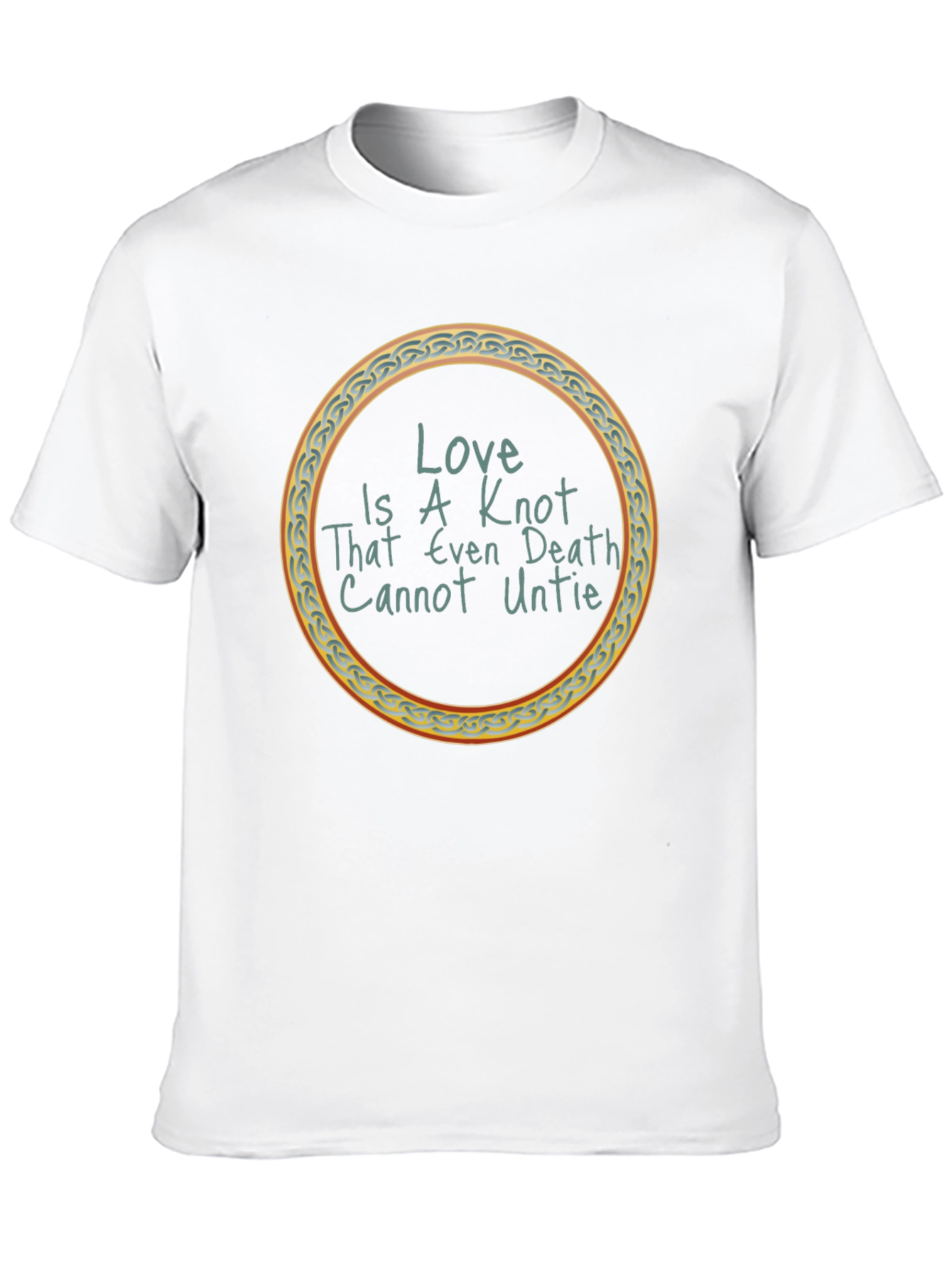 Black Love Knot T-Shirt: Even Death Cannot Untie view 10