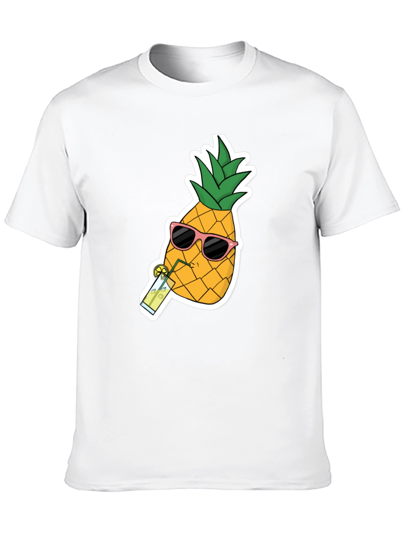 Black Pineapple Sunglasses T-Shirt - Cool Summer Tee view 10