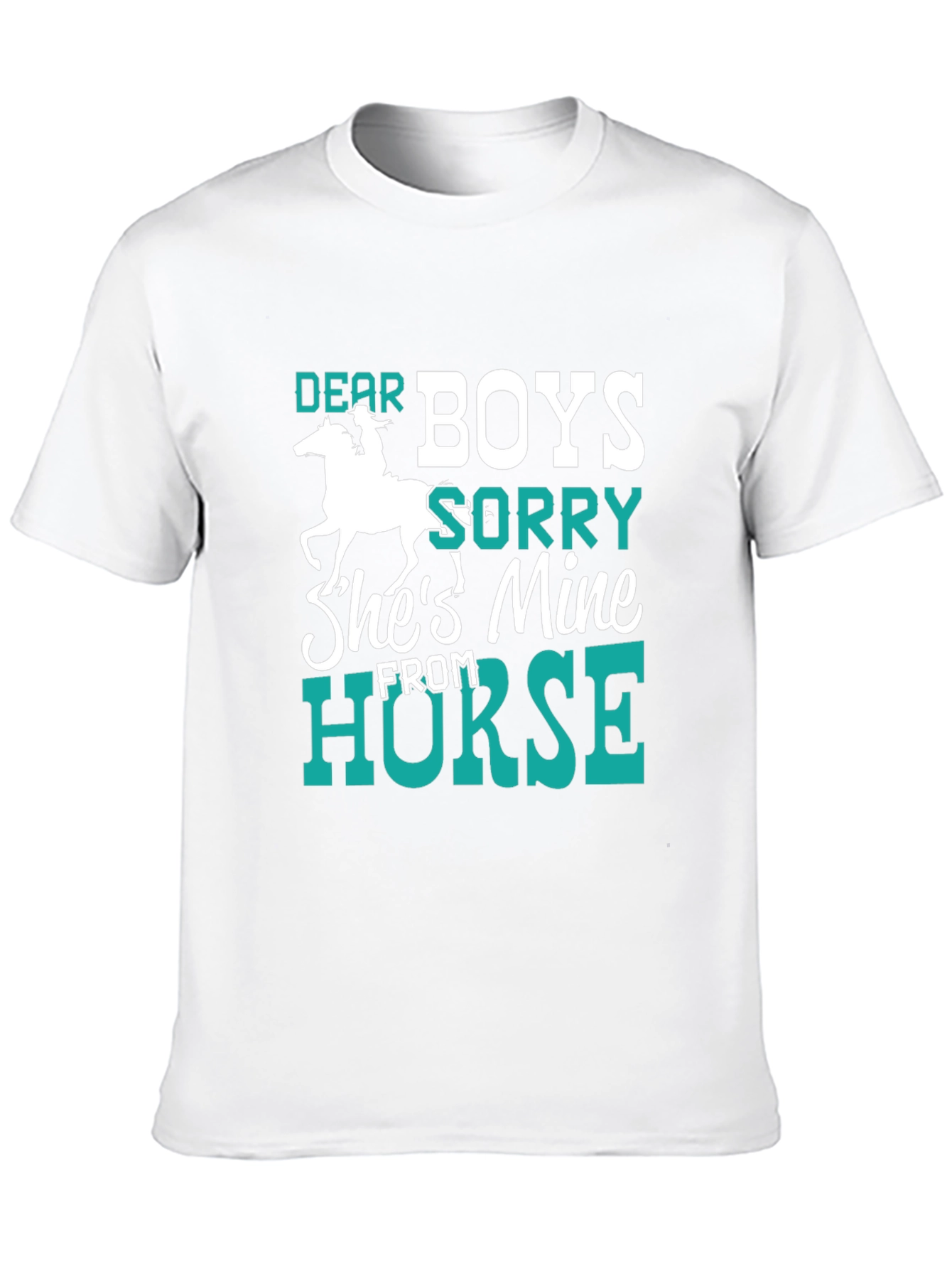 Black Dear Boys Horse Lover T-Shirt view 10