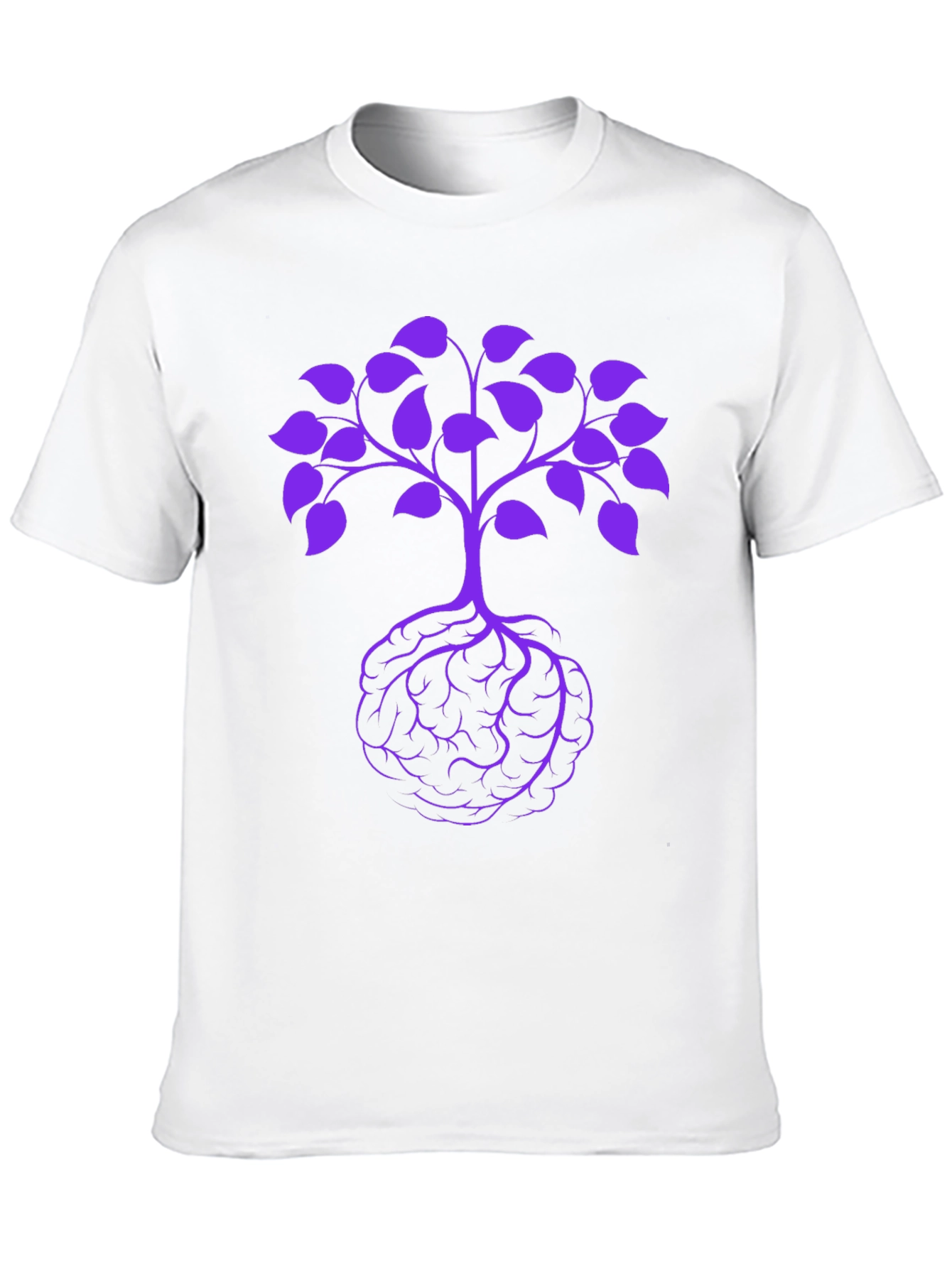 Black Brain Tree Graphic Tee - Unisex view 10