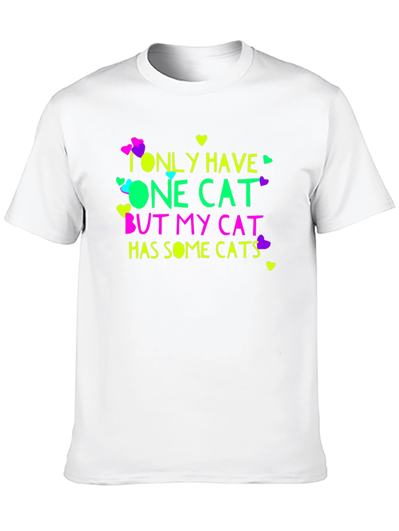 Black Funny Cat Lover T-Shirt view 10
