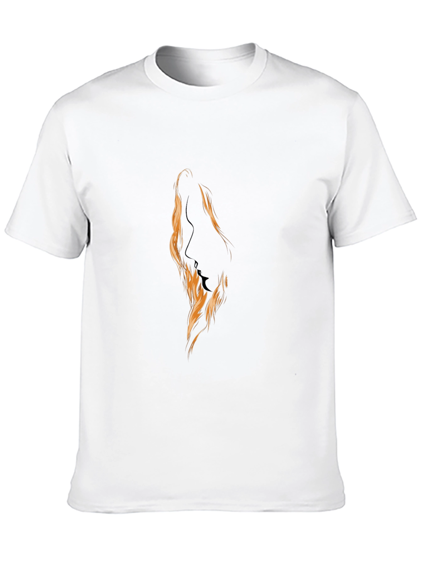 Black Silhouette Fire Graphic Black T-Shirt view 10