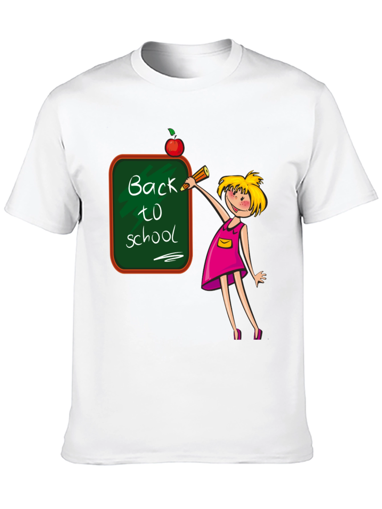 Black Back to School Teacher T-Shirt view 10