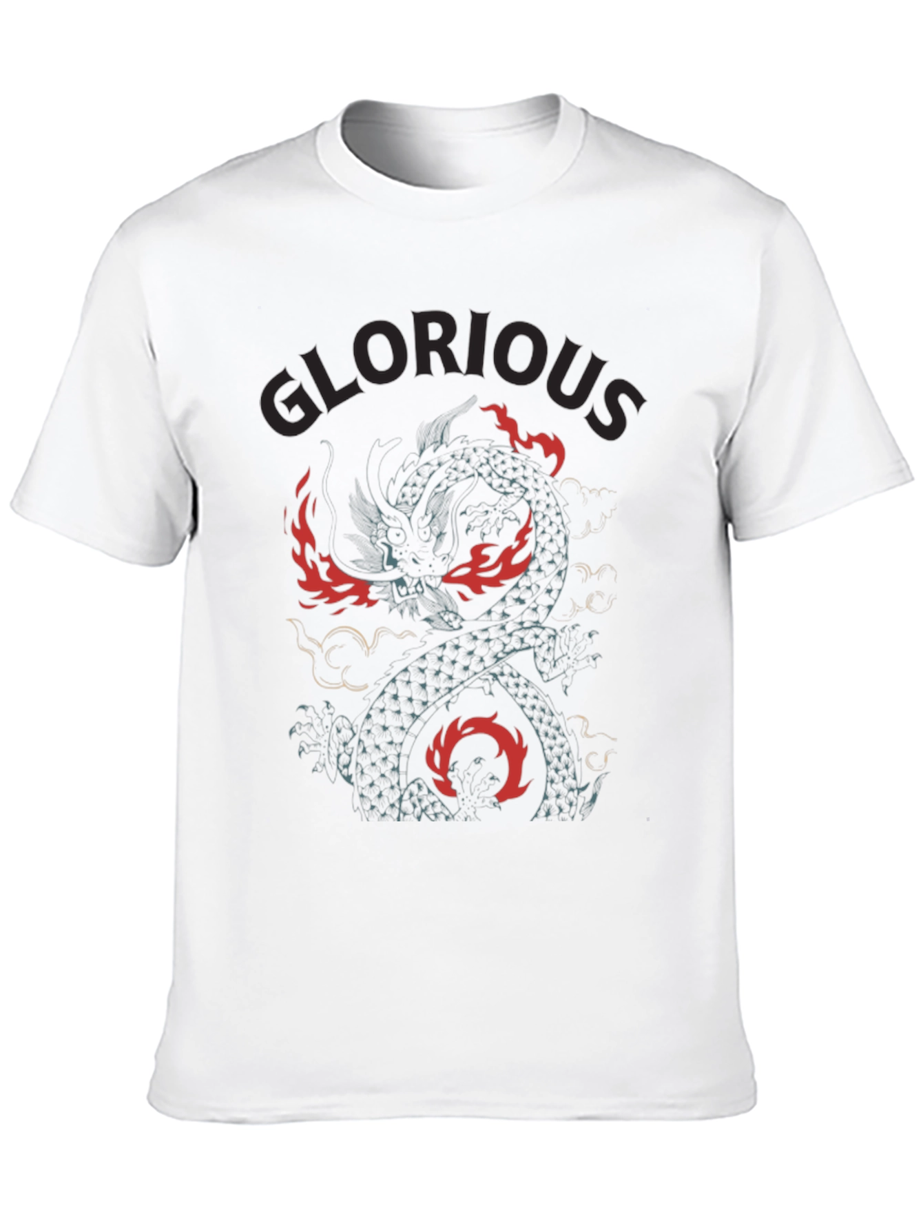 Black Glorious Dragon Graphic Tee - Black view 10