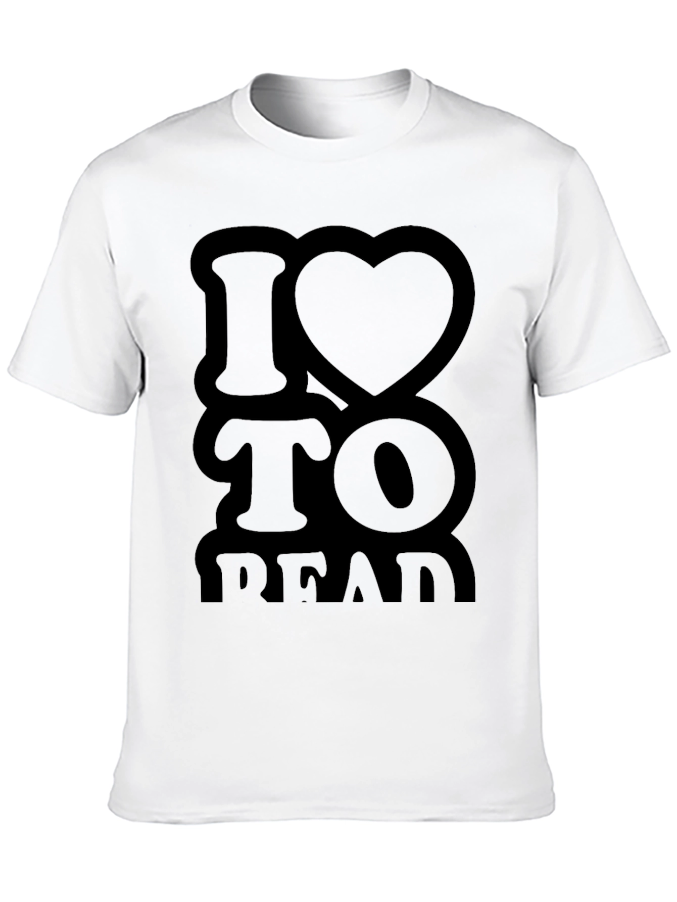 Black I Heart to Read Black T-Shirt view 10