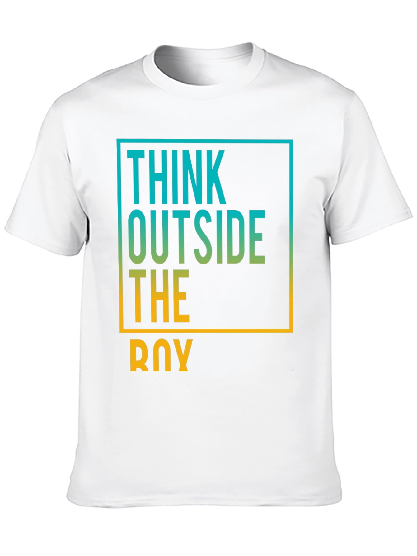 Black Think Outside The Box Graphic Tee view 10