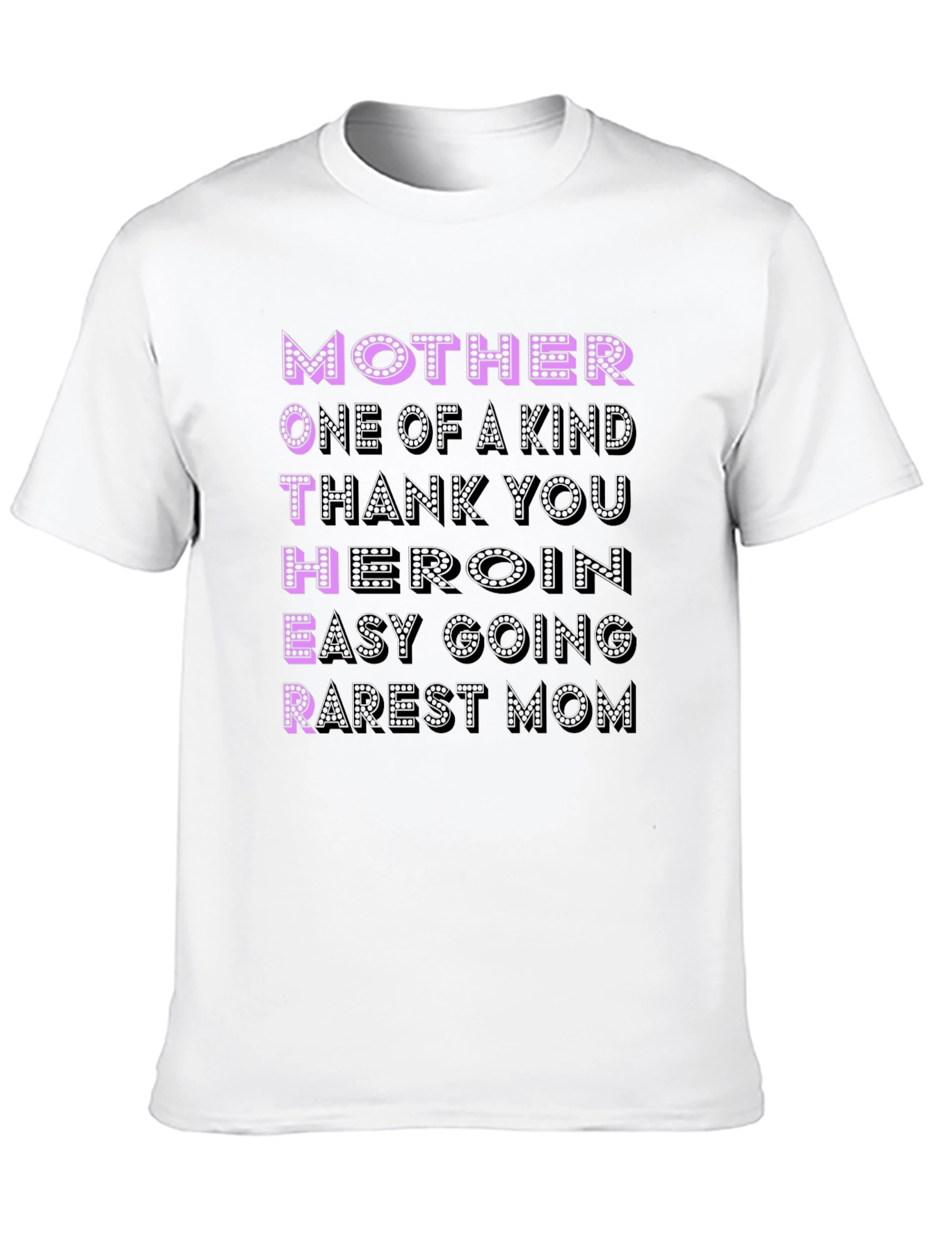 Black Mother Acronym Black T-Shirt view 10