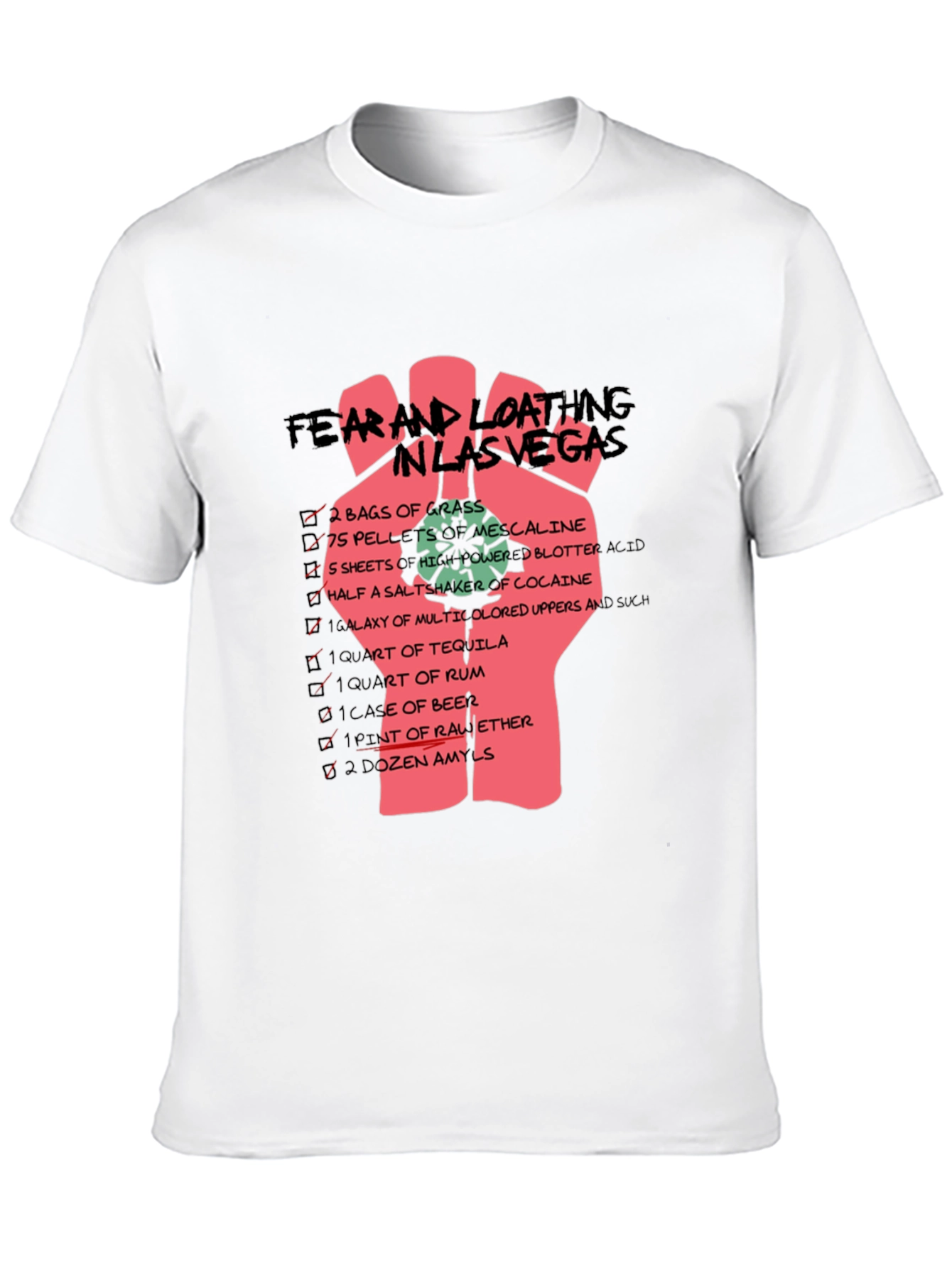 Black Fear and Loathing Graphic T-Shirt view 10