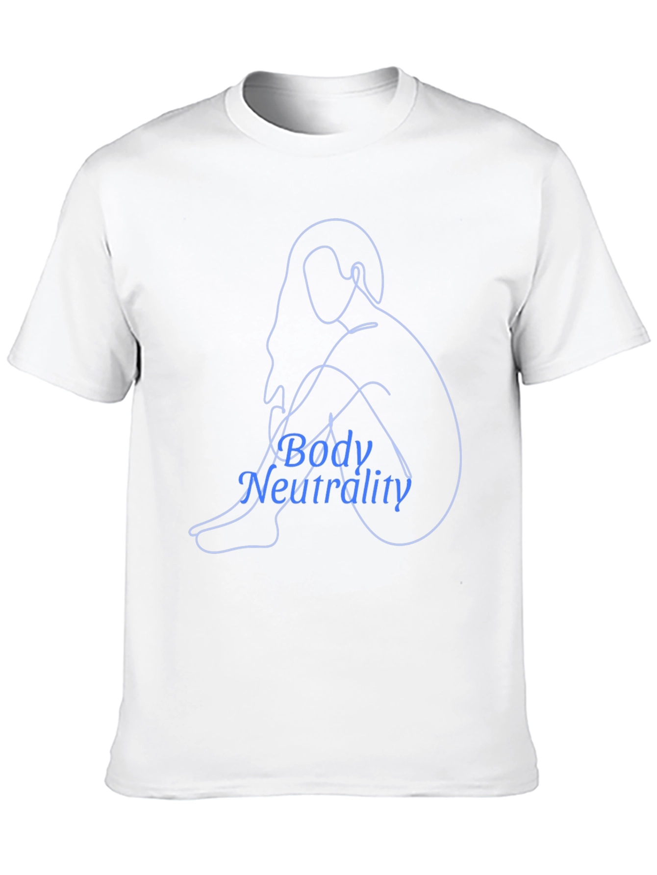 Black Body Neutrality Line Art T-Shirt - Black view 10