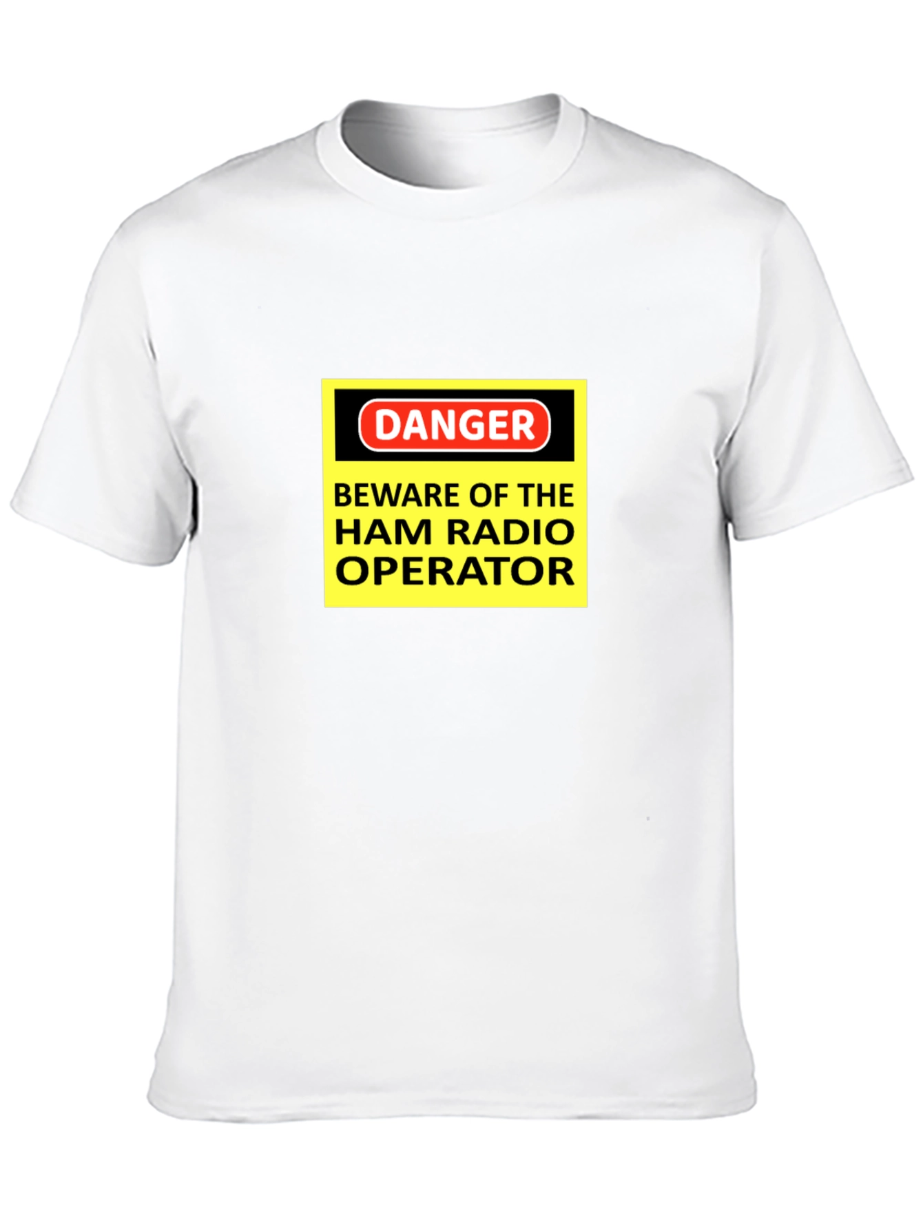 Black Danger Ham Radio Operator Black T-Shirt view 10