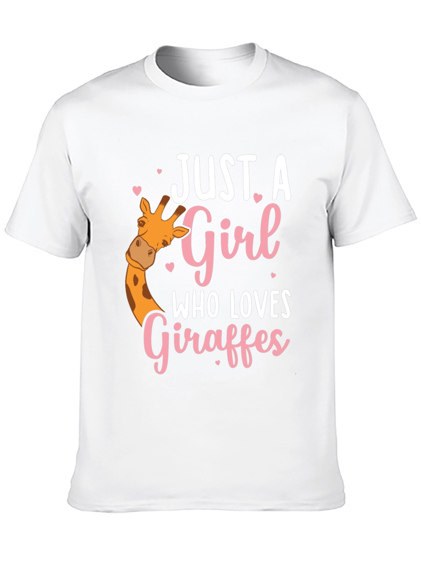 Black Giraffe Lover T-Shirt - Cute Giraffe Girl Tee view 10