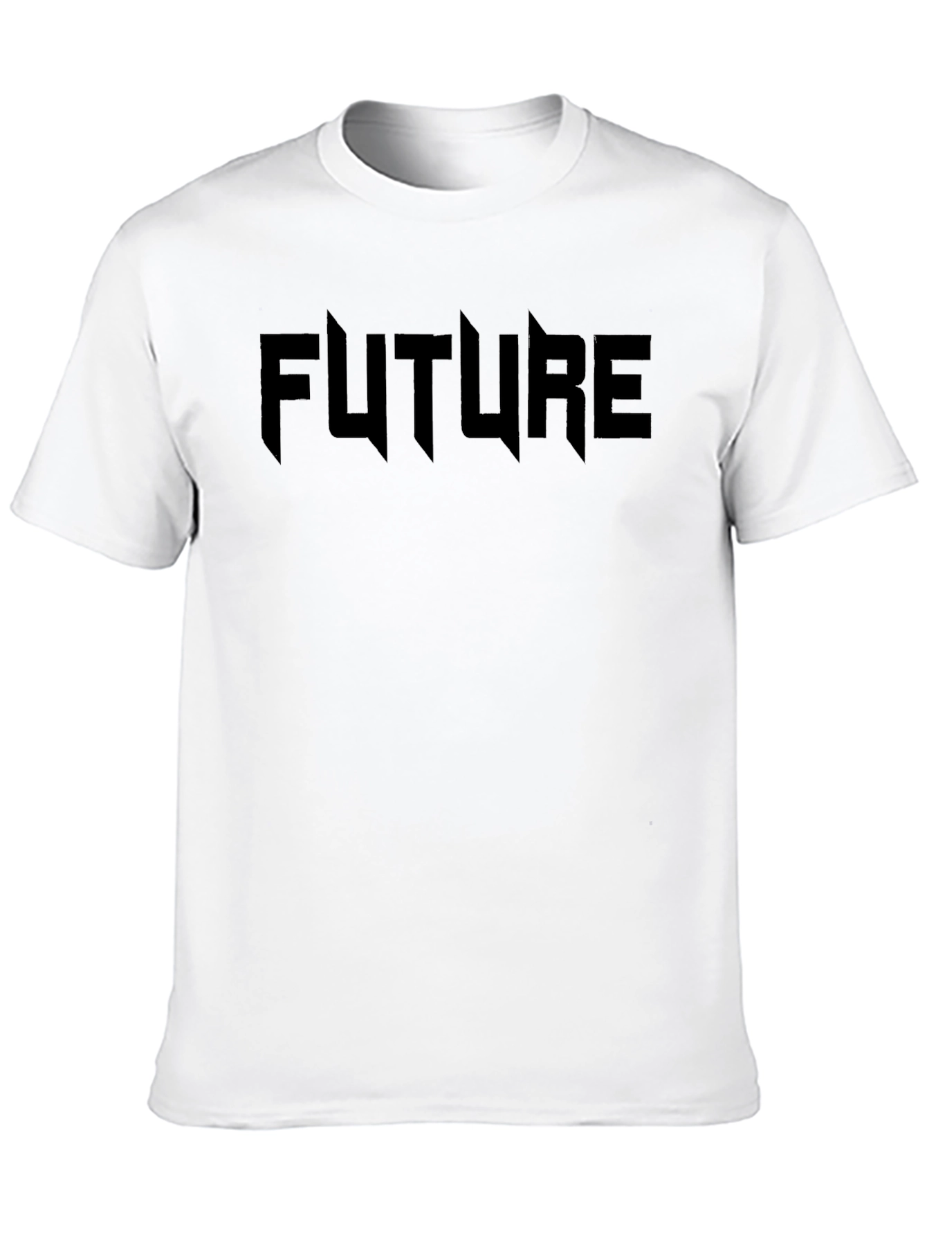 Black Future Graphic Black T-Shirt - Modern Streetwear Style view 10