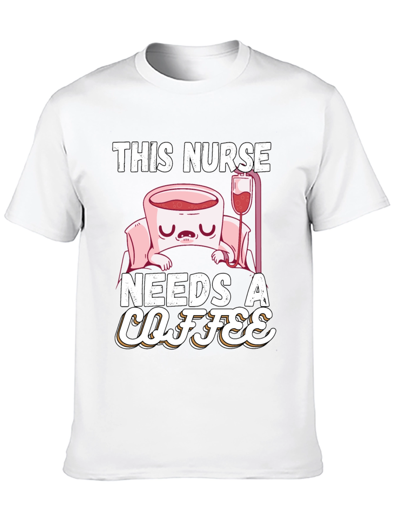 Black Funny Nurse Needs Coffee T-Shirt view 10