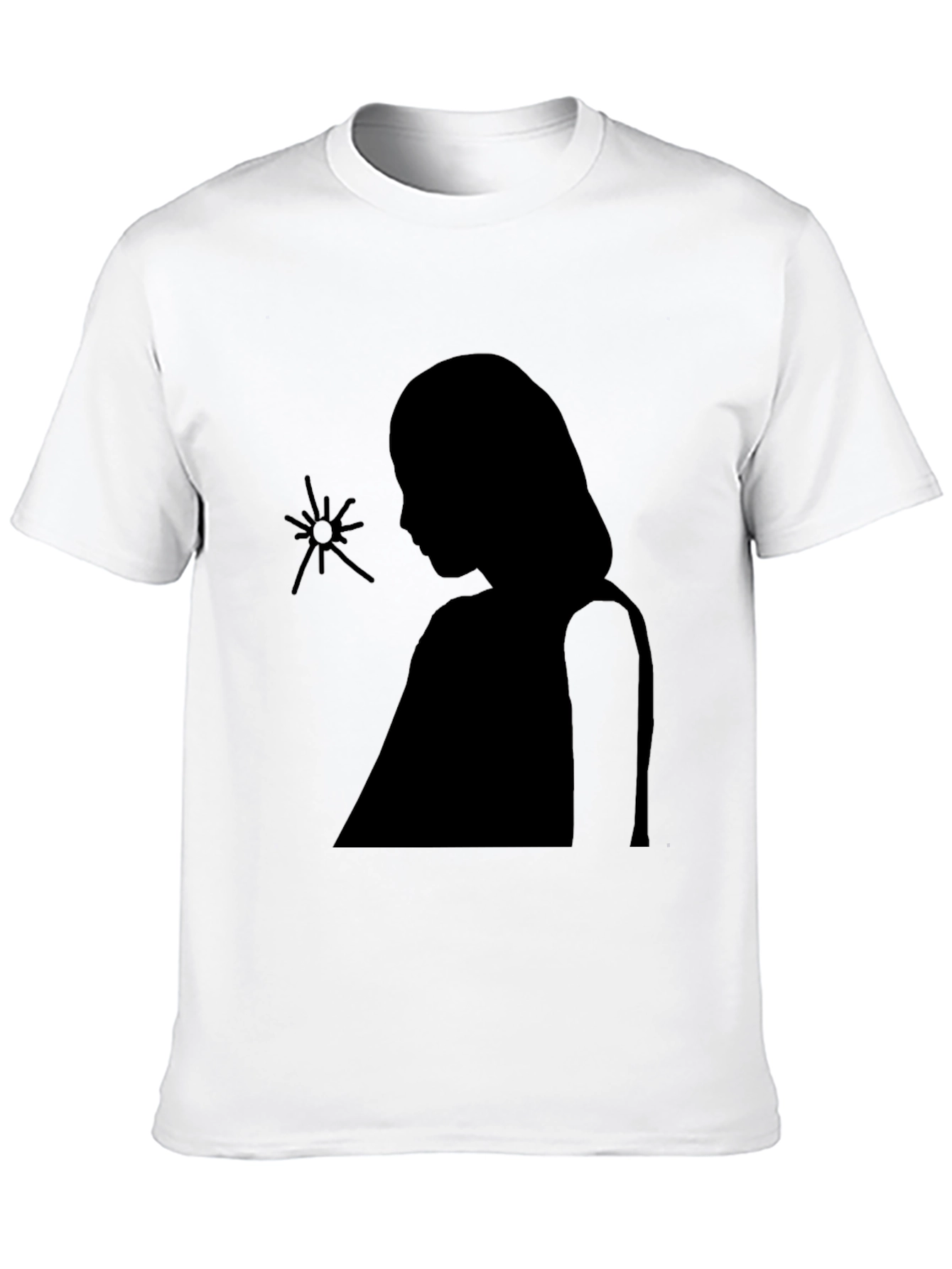 Black Silhouette Graphic Black Tee view 10