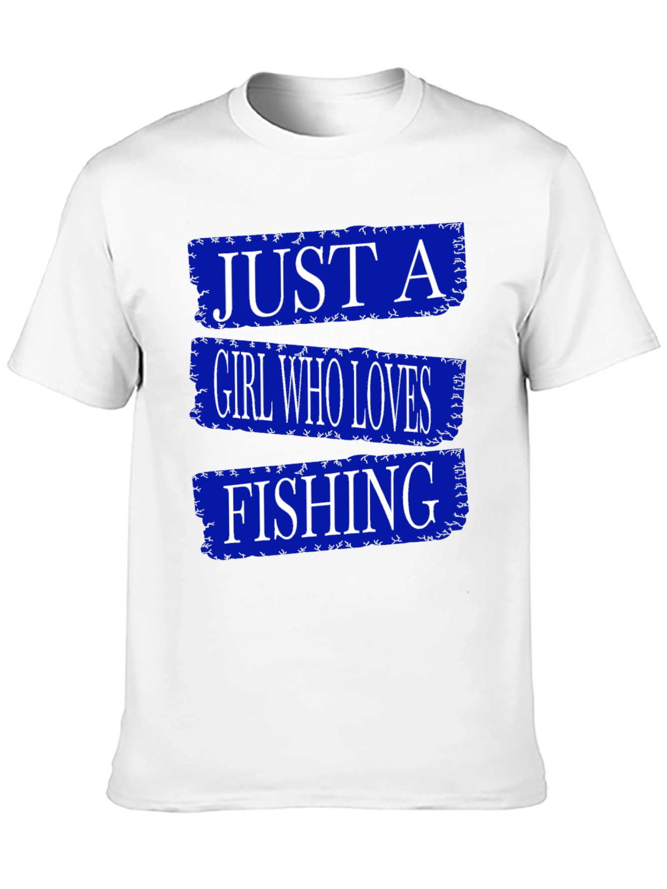 Black Just A Girl Who Loves Fishing T-Shirt view 10