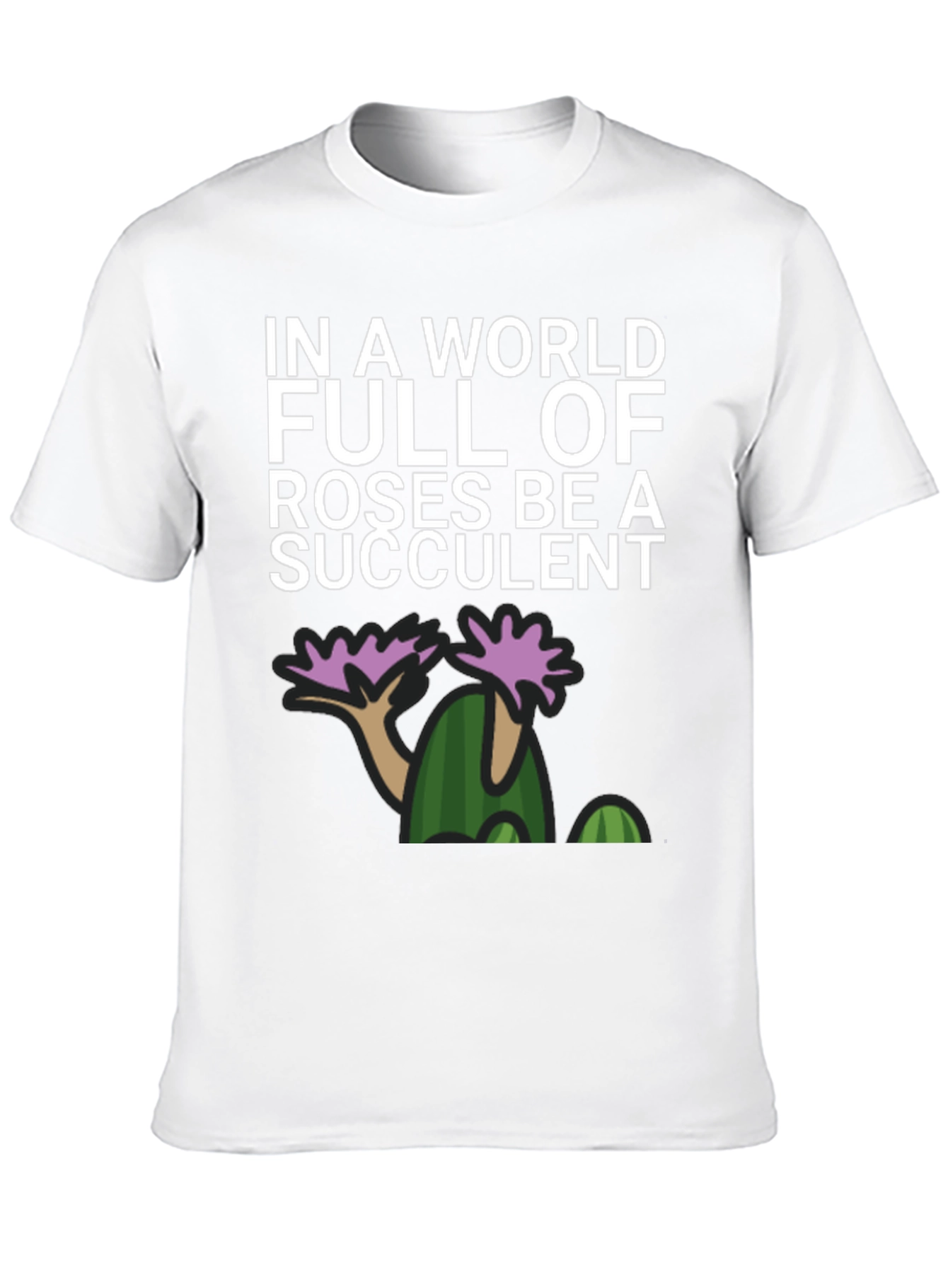 Black Be a Succulent Graphic T-Shirt view 10
