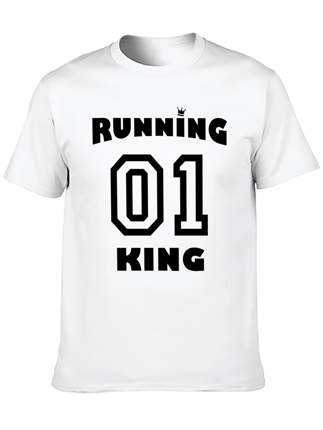 Black Running King 01 Black Graphic T-Shirt view 10