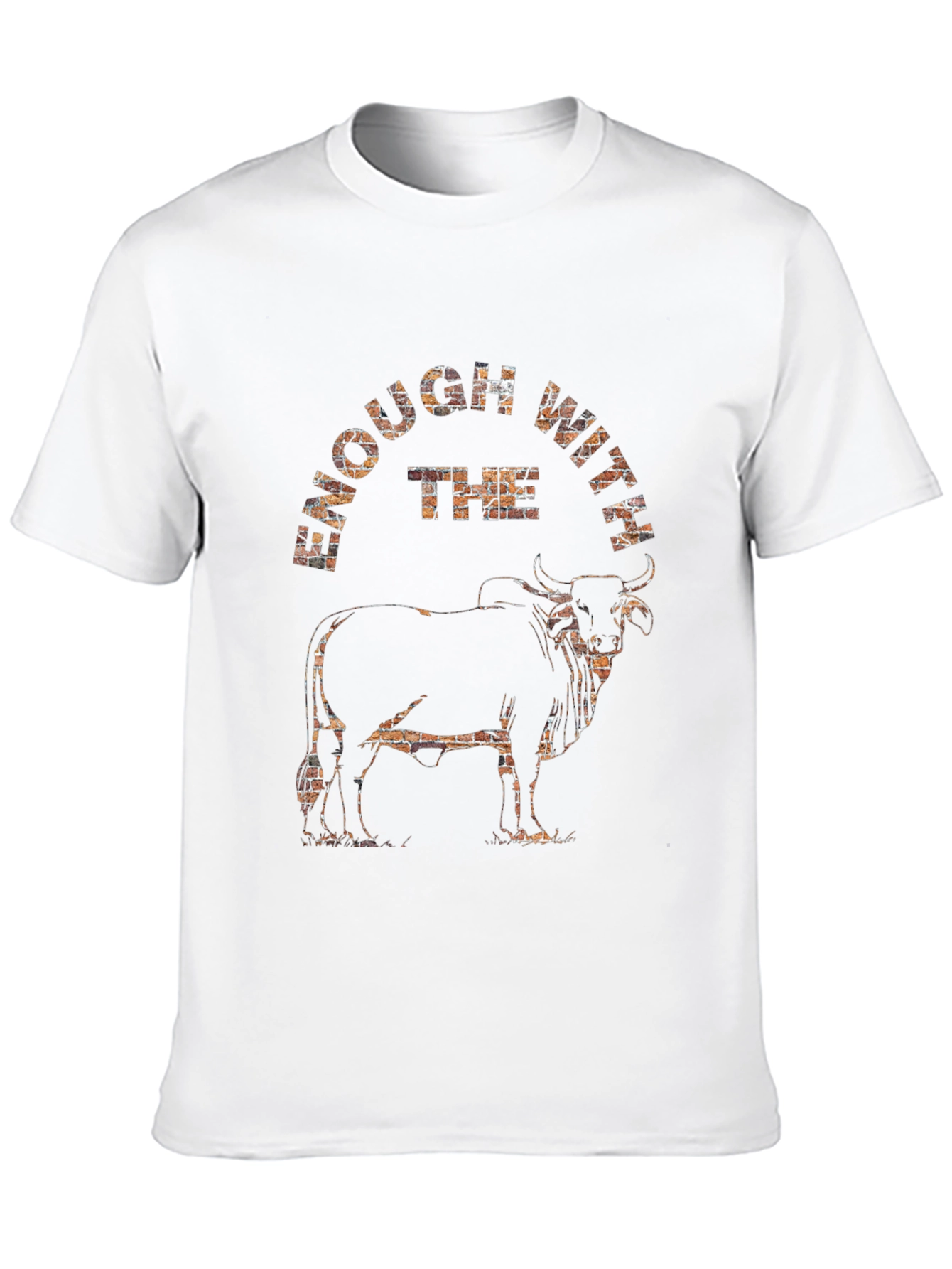 Black Enough With The Bull Graphic Tee view 10