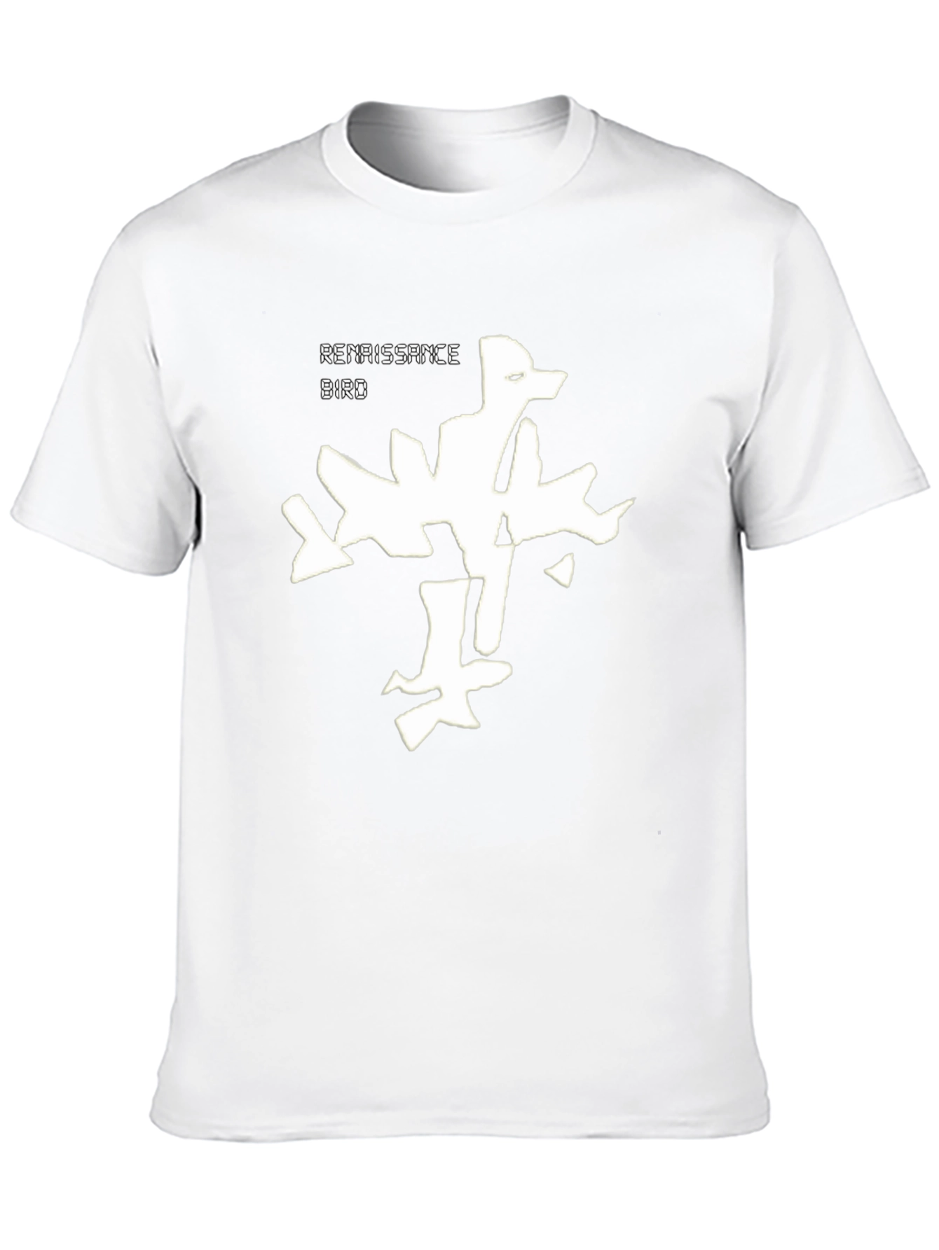 Black Renaissance Bird Graphic T-Shirt - Black view 10