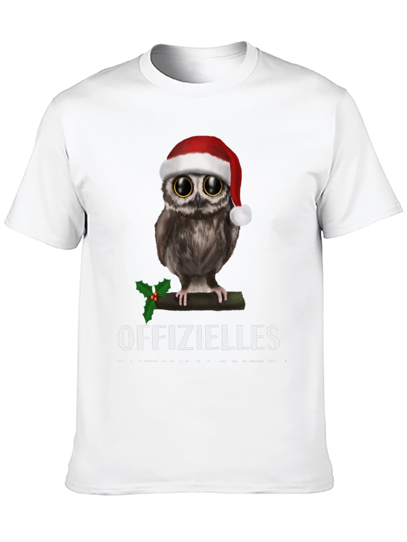 Black Festive Owl T-Shirt: Offizielles Christmas Cheer! view 10