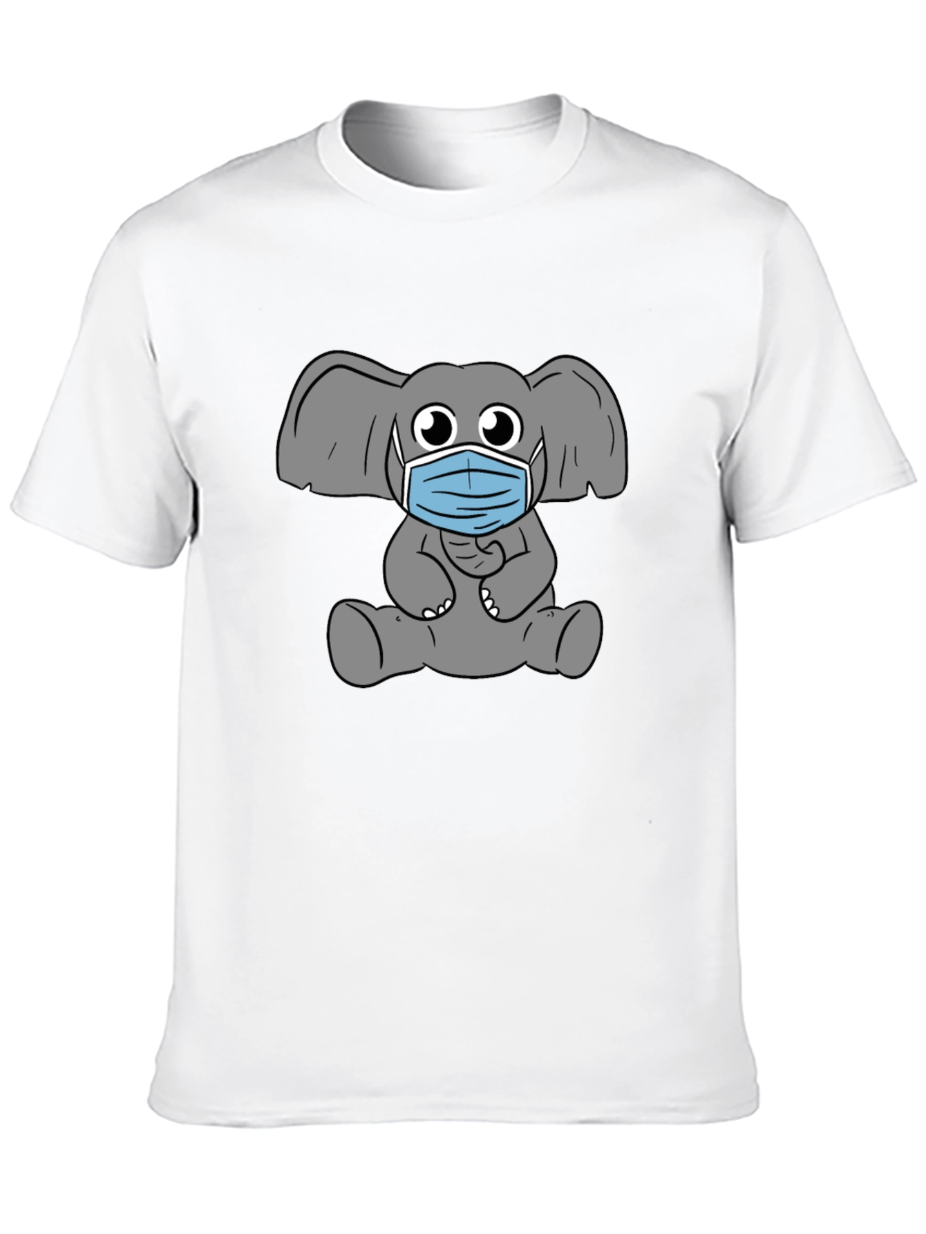 Black Elephant Mask Graphic T-Shirt - Stylish Comfort view 10