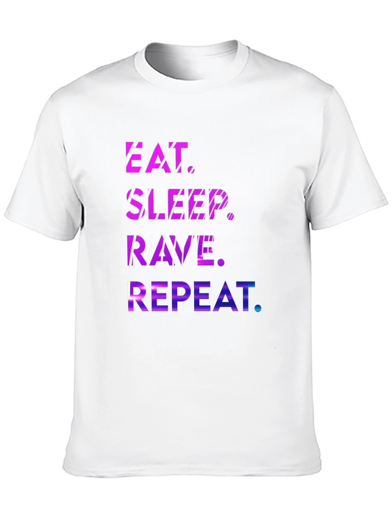 Black Eat Sleep Rave Repeat Graphic Tee view 10