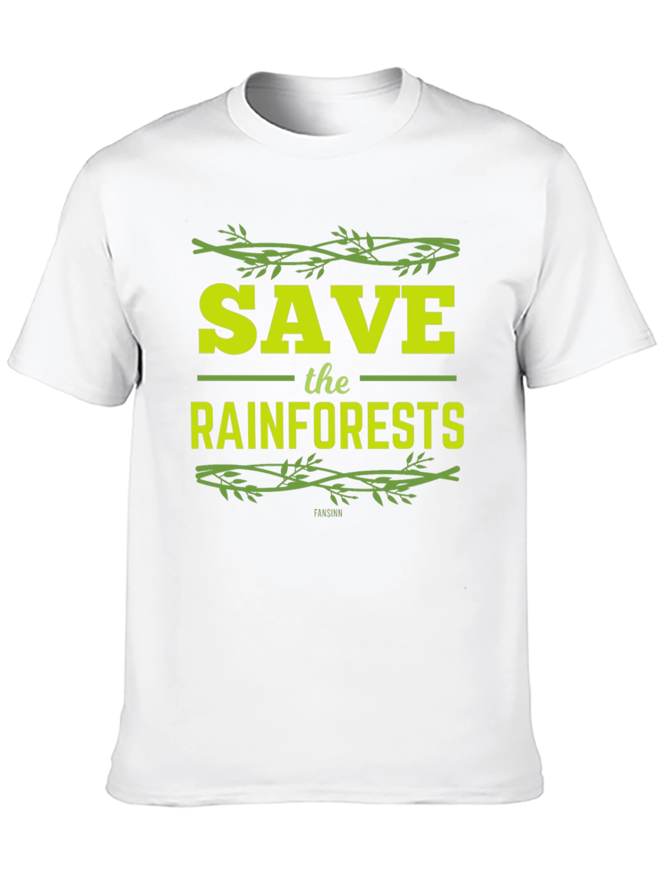 Black Save the Rainforests Graphic T-Shirt - Eco-Friendly Tee view 10