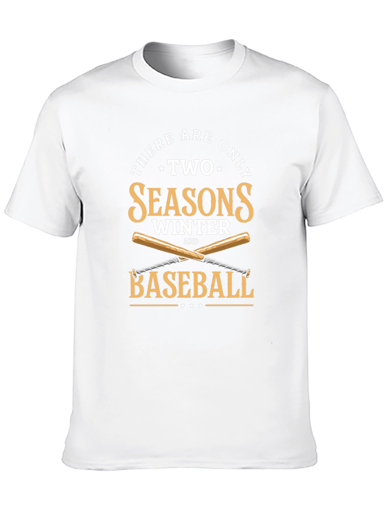 Black Two Seasons Winter and Baseball T-Shirt view 10