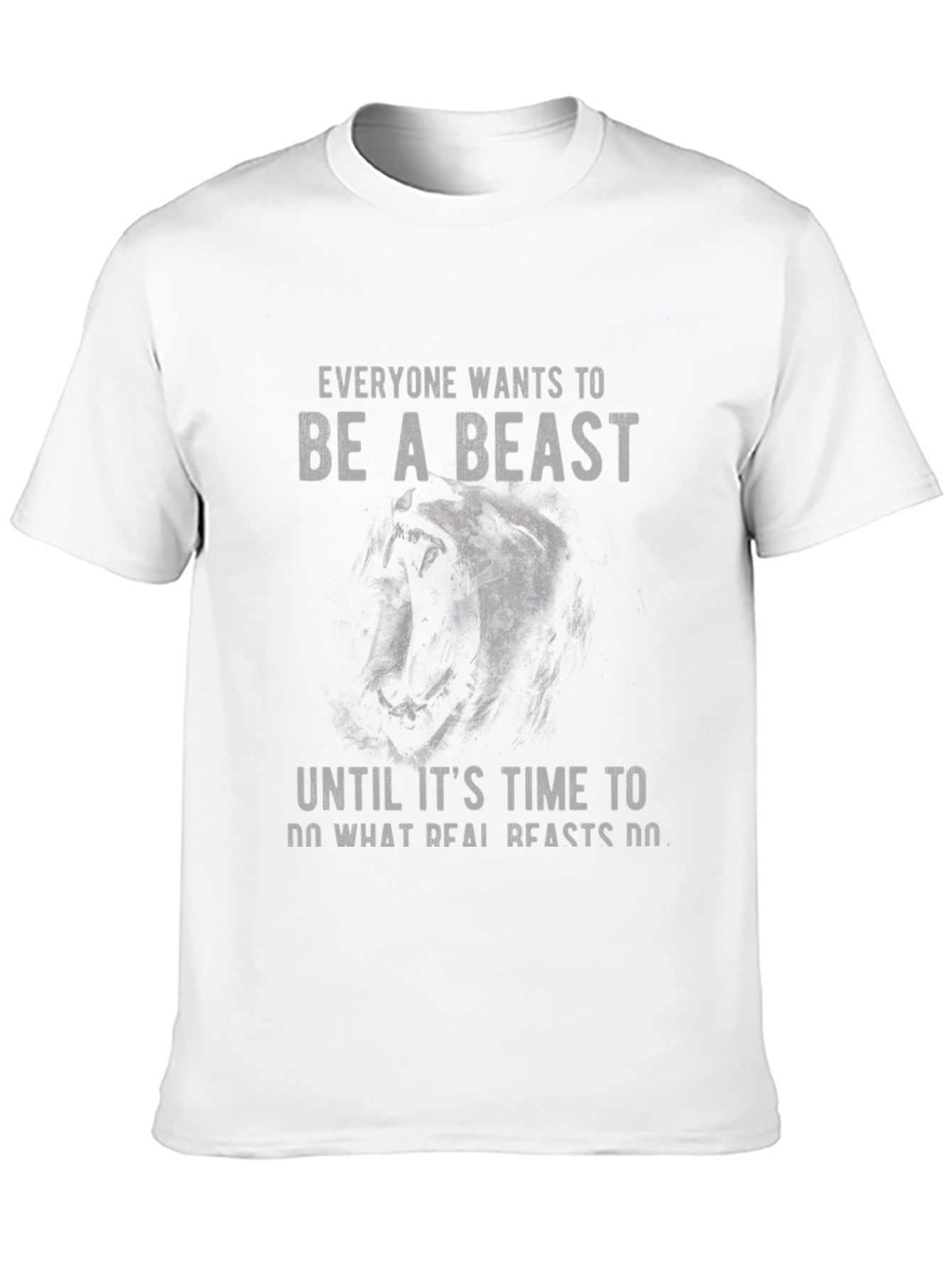 Black Beast Mode Graphic T-Shirt - Men's Black Tee view 10