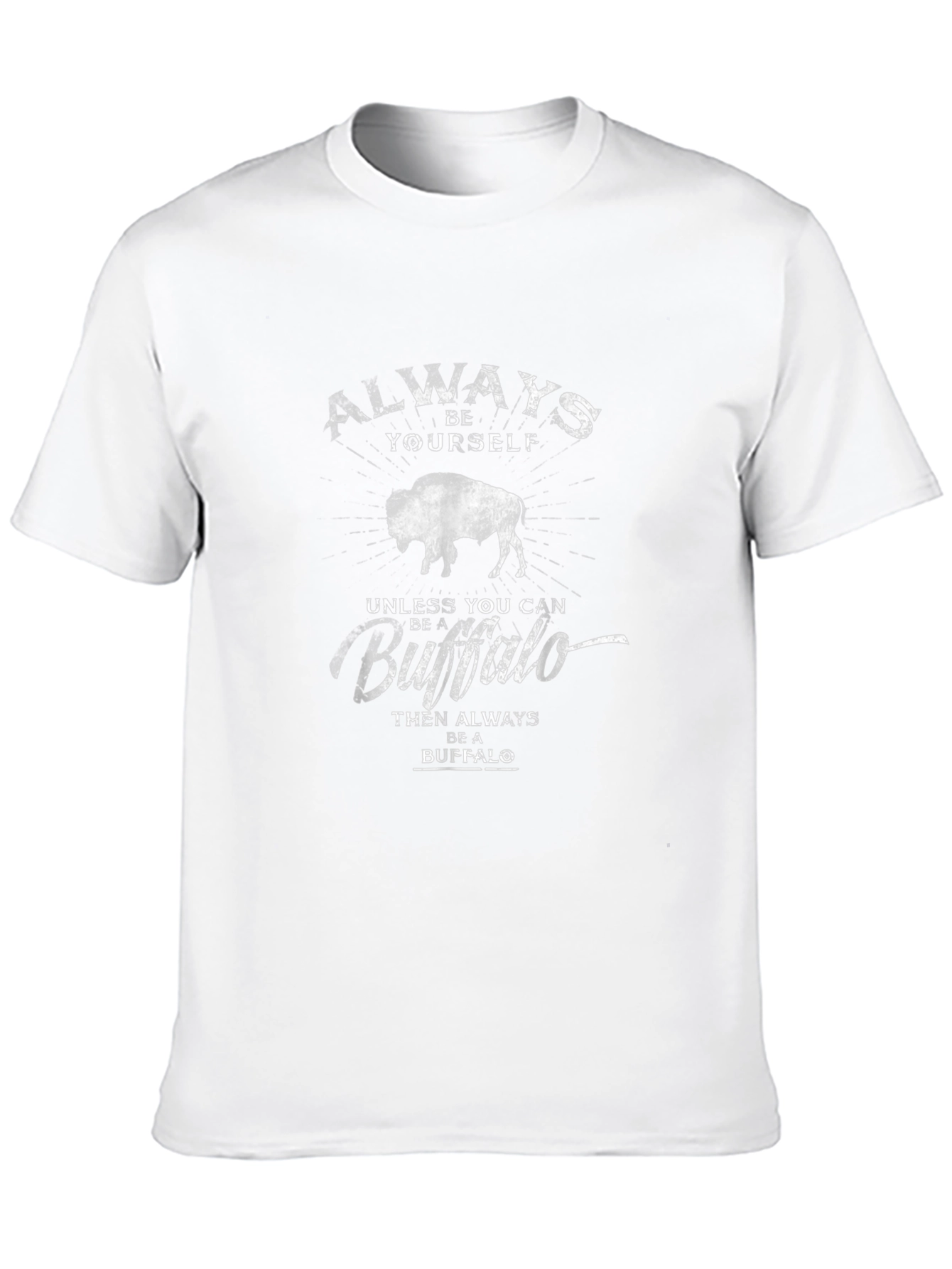 Black Always Be Yourself Buffalo Graphic T-Shirt view 10