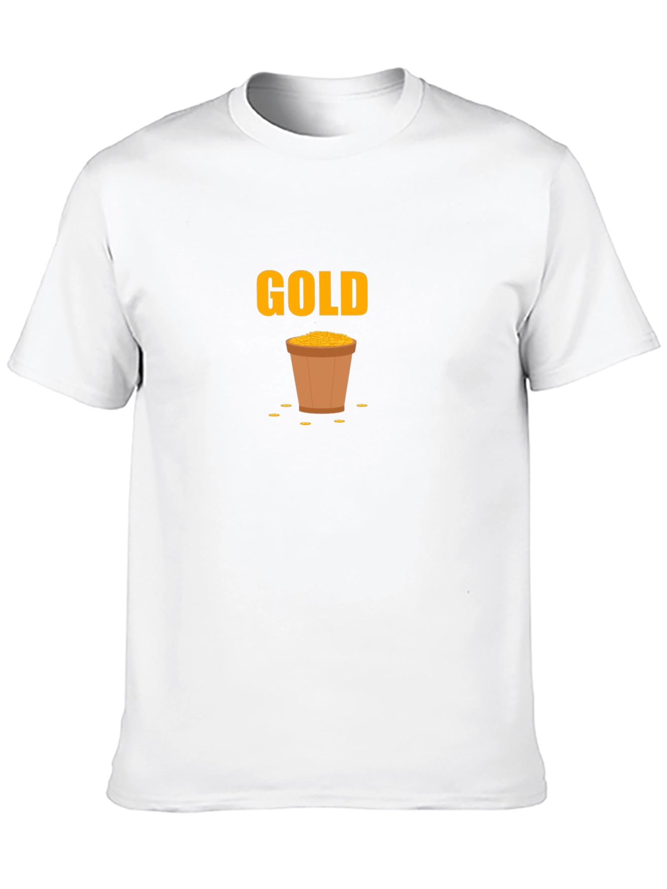 Black Gold Pot Graphic Black T-Shirt view 10