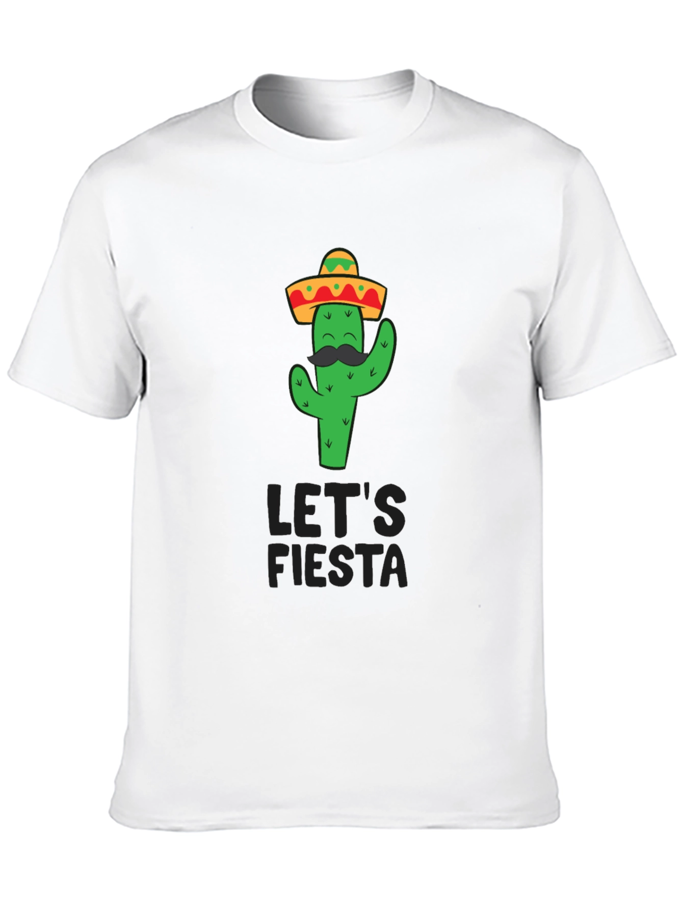Black Let's Fiesta Cactus T-Shirt view 10