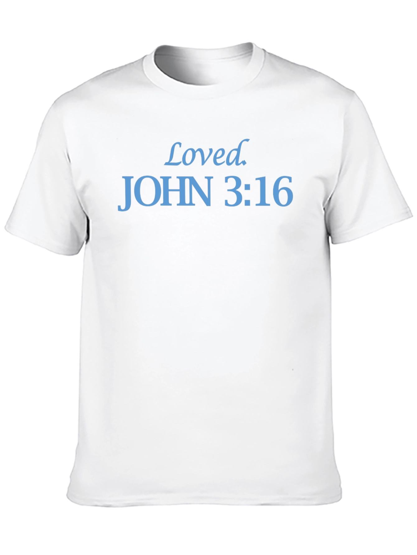 Black Loved, John 3:16, Black T-Shirt view 10